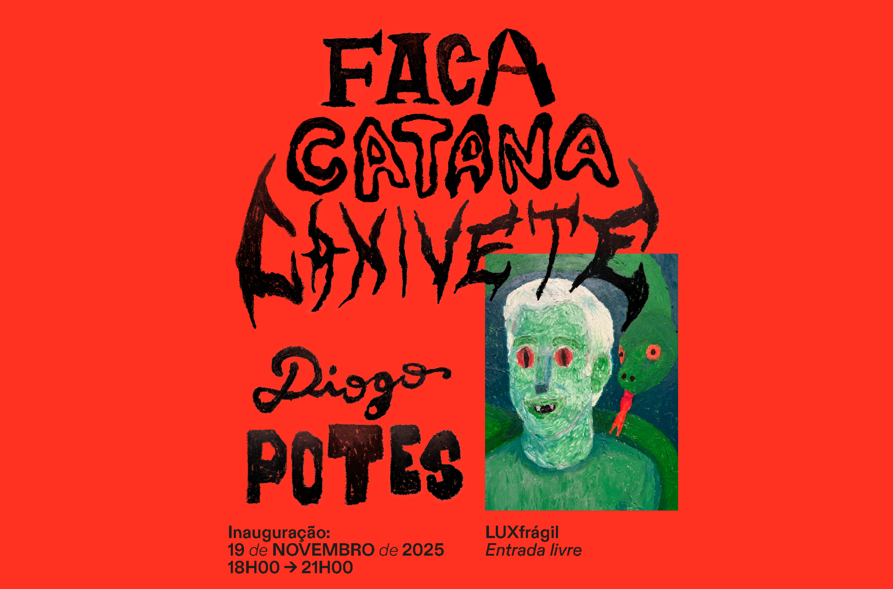 Exposição | FACA CATANA CANIVETE de DIOGO POTES no Lux