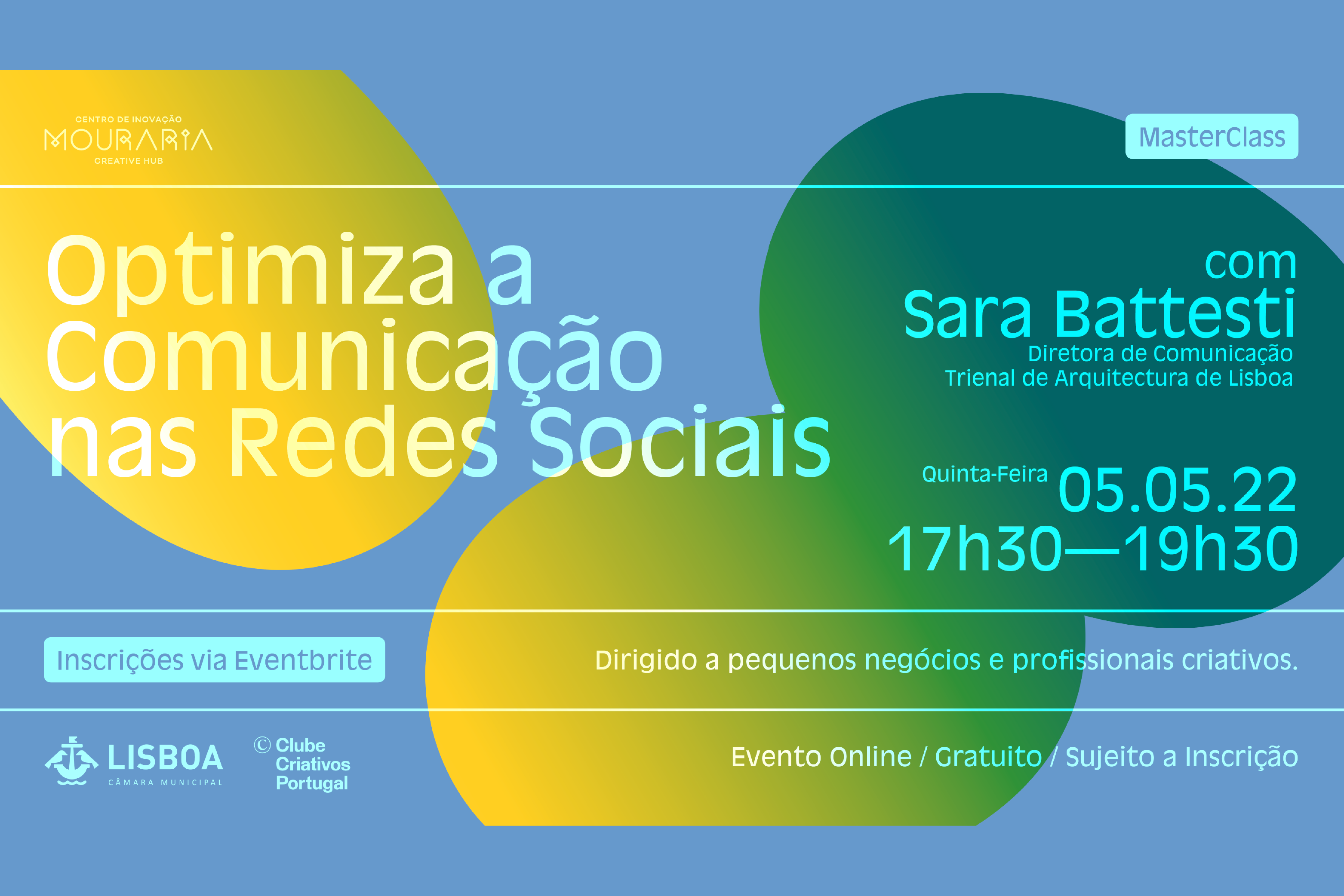 “Optimiza a comunicação as redes sociais”  Masterclass com Sara Battesti dia 5 maio online