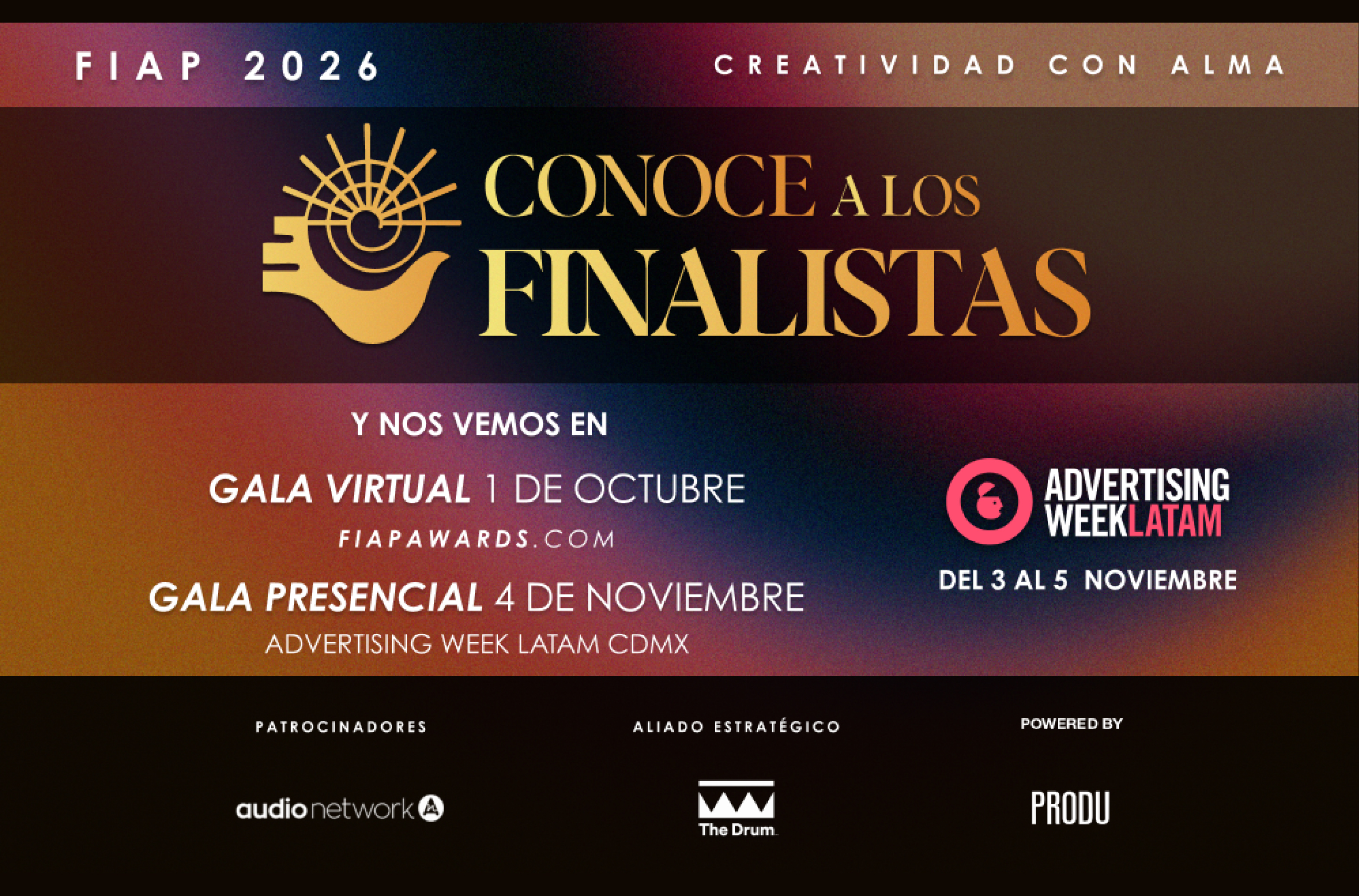 2026 FIAP ANUNCIA SHORTLIST  2 AGÊNCIAS 