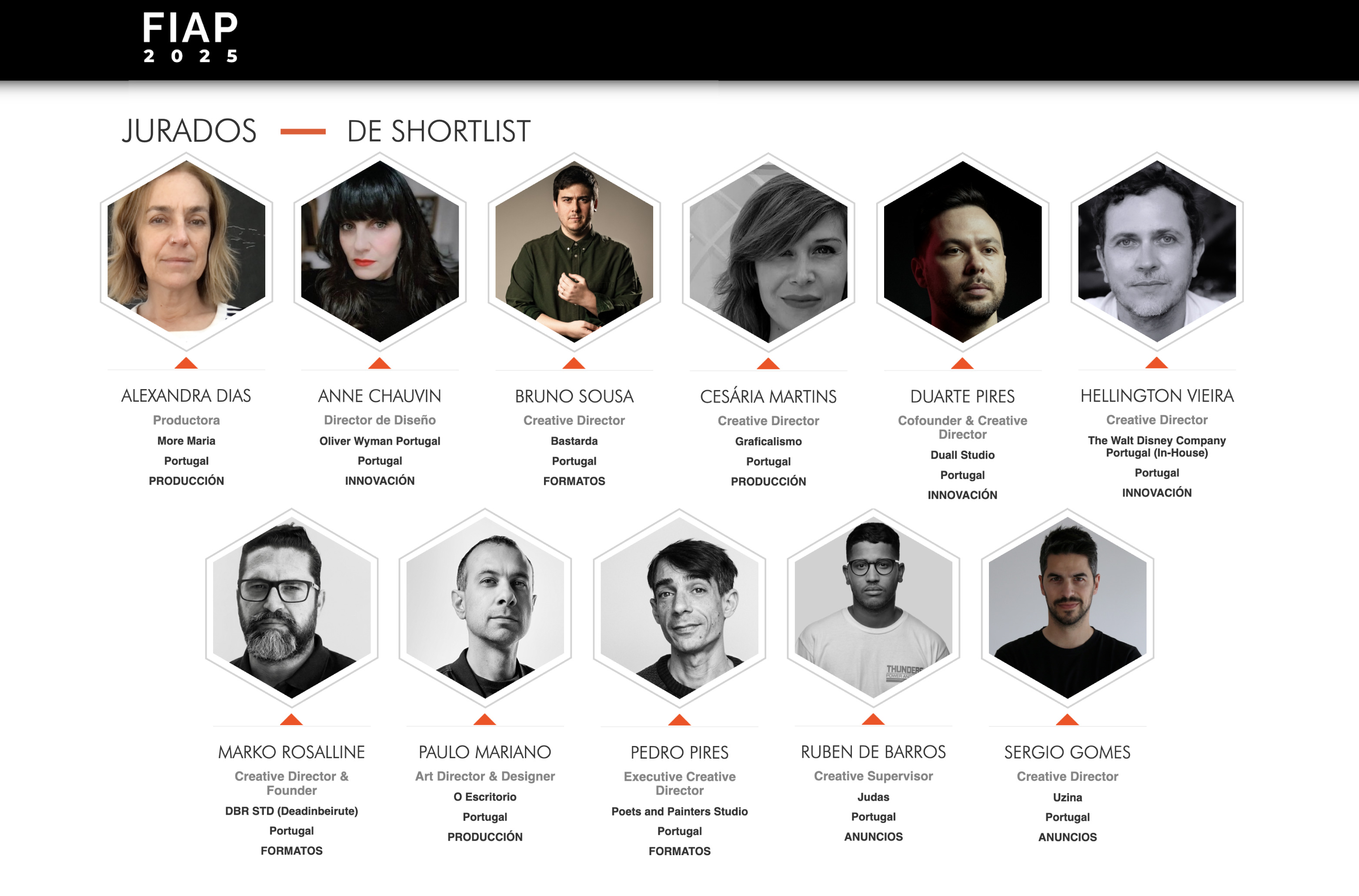 2025 Portugueses integram o júri dos prémios FIAP na fase de Shortlist