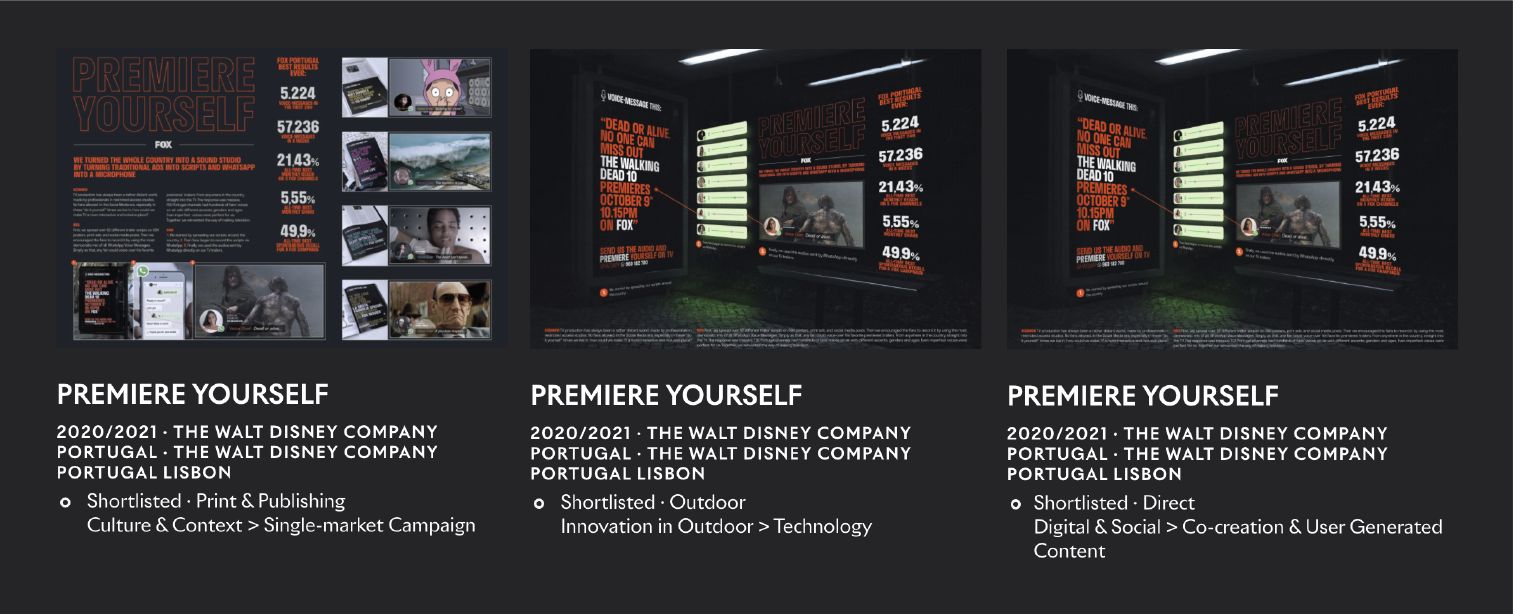 2021 1 Prata e 7 shortlists são os prémios portugueses em ‘Cannes Lions 2021’