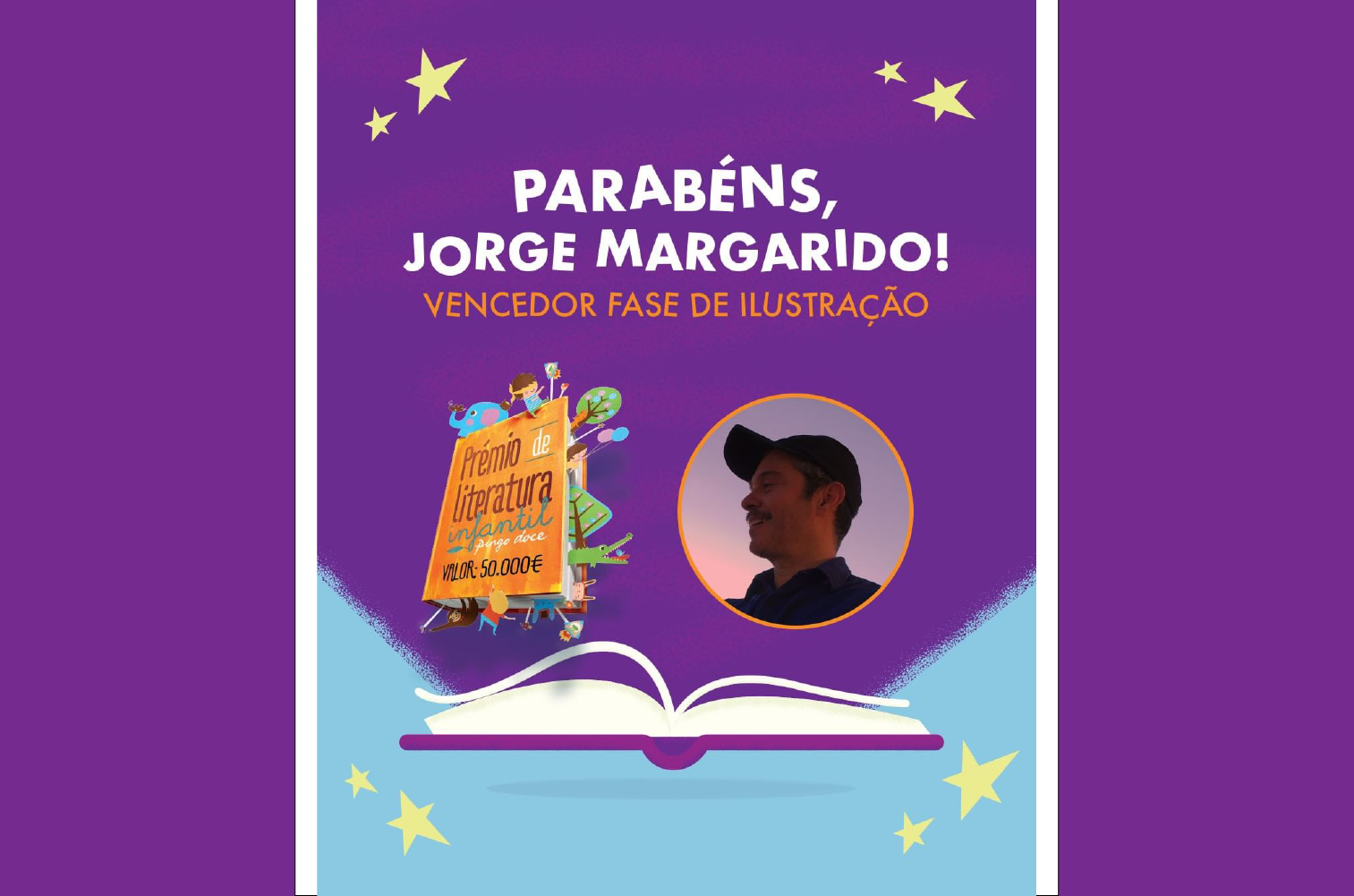 2021 Jorge Margarido vence categoria de ilustração da 8.ª edição do Prémio de Literatura Infantil Pingo Doce
