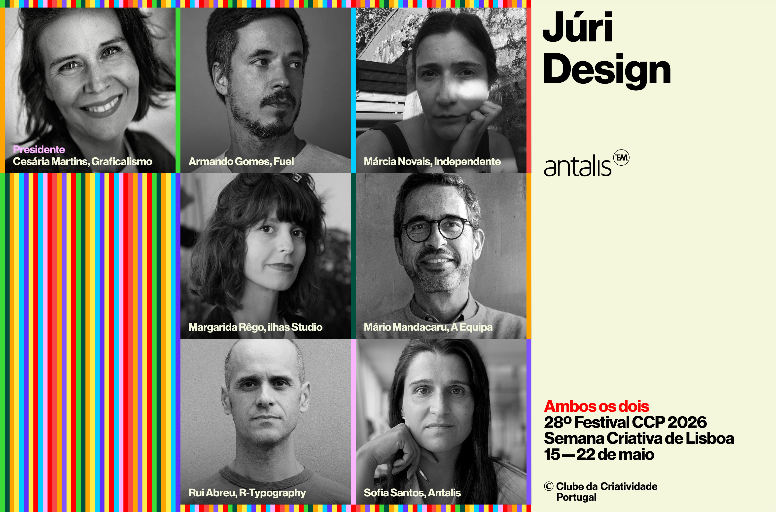 2026 O Clube revela o Júri Oficial do 28º Festival CCP 2026