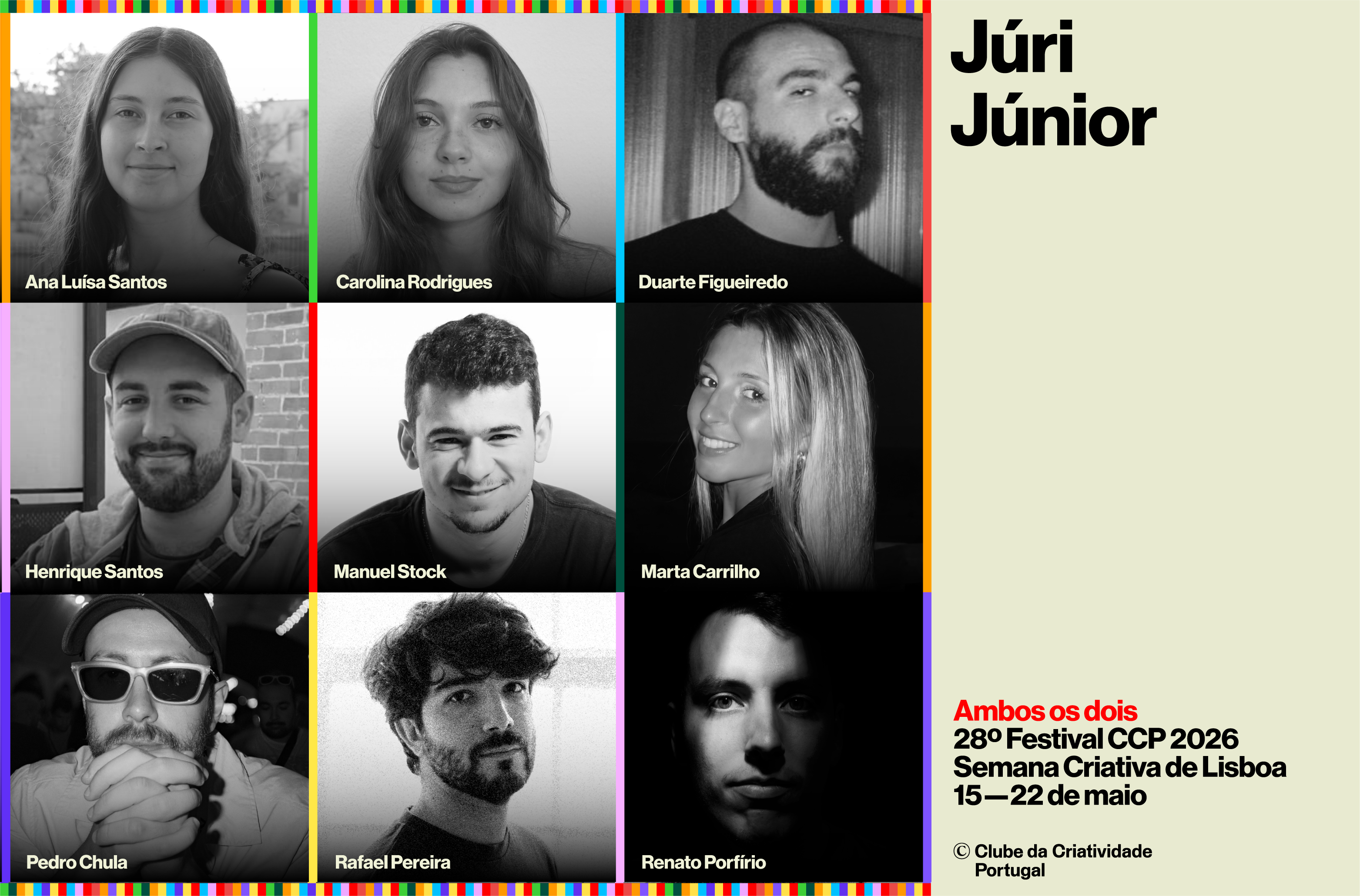 2026 O Clube revela os jovens talentos que integram o Júri Júnior do 28º Festival CCP