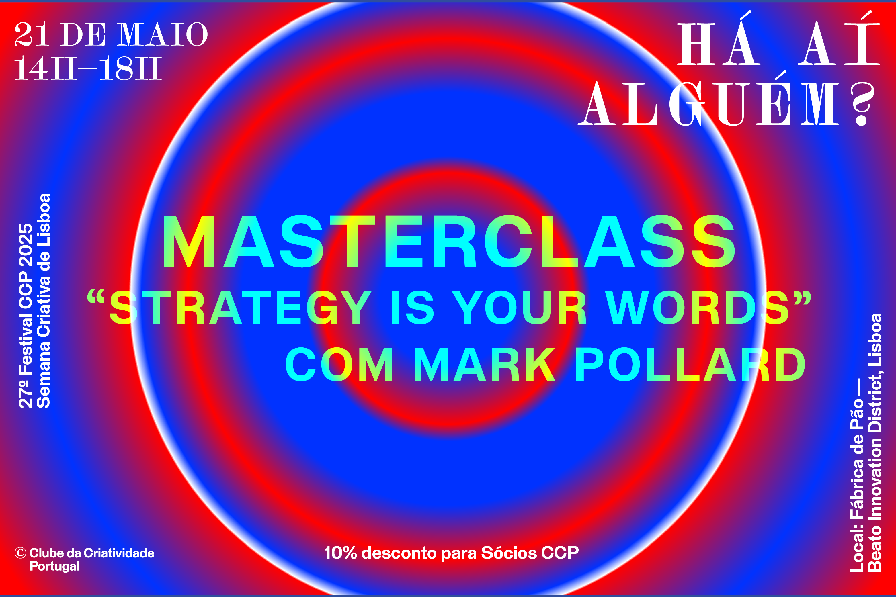 Evento - 27 festival ccp masterclass Strategy Is Your Words Mark Pollard