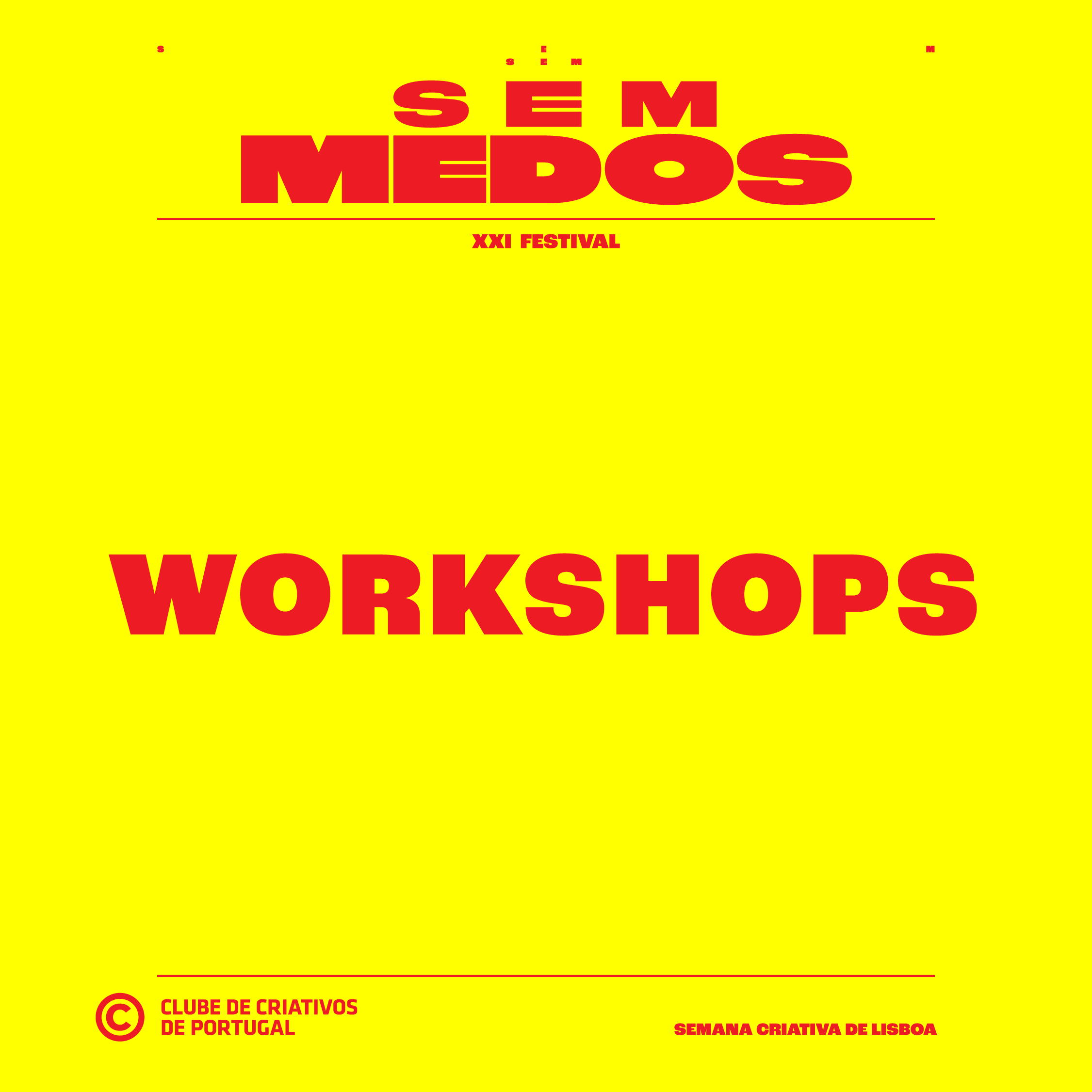 2019 - Dia 16 maio é dia de Workshops