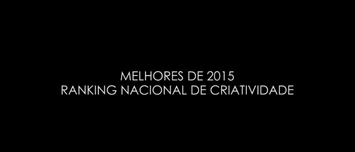 2015 - OS MELHORES_ RANKING CRIATIVIDADE CCP 2015