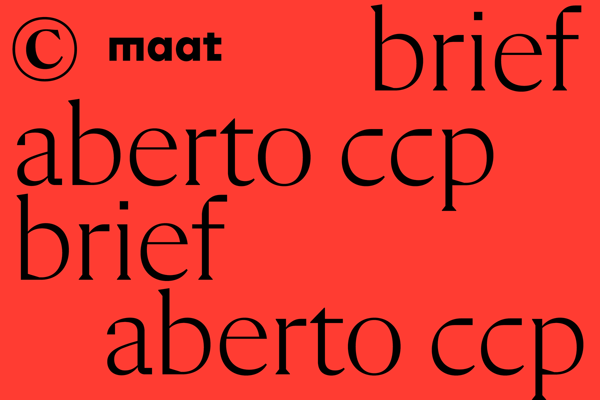 2020 - MAAT junta-se ao Brief Aberto CCP 2020