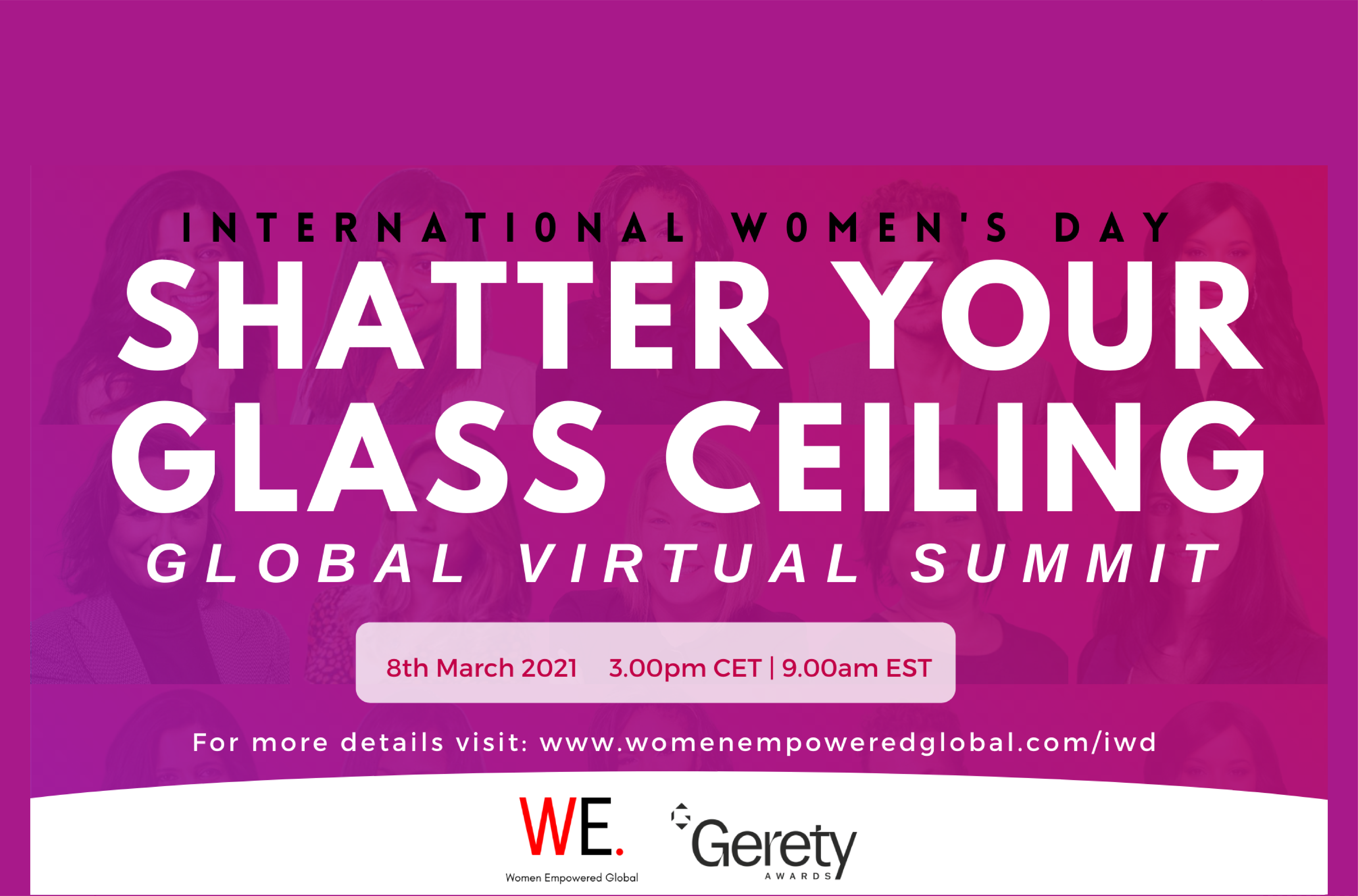 2021 Gerety Awards e a WEG apresentam o International Women’s Day Global Virtual Summit