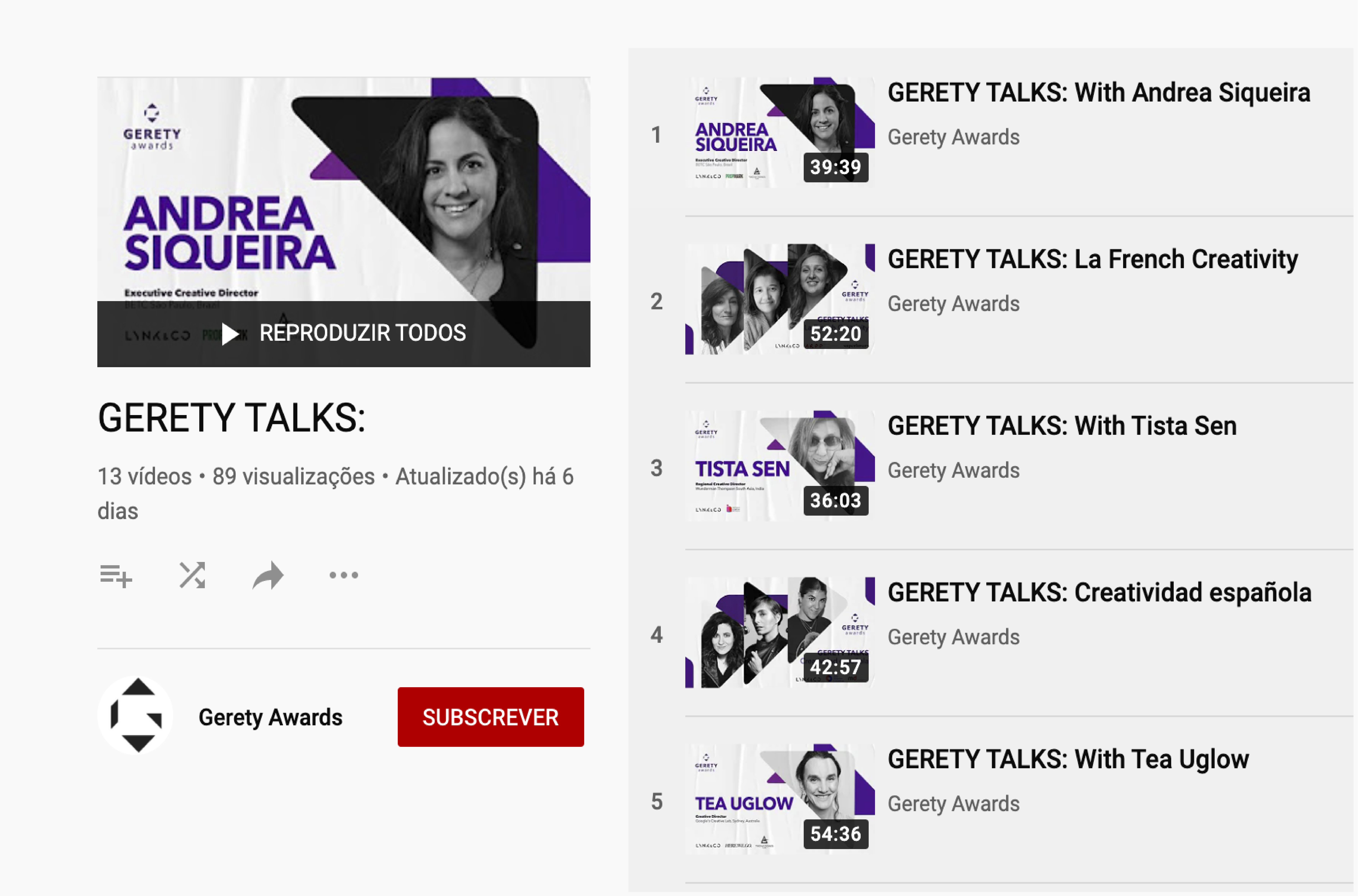 Gerety Talks no Facebook