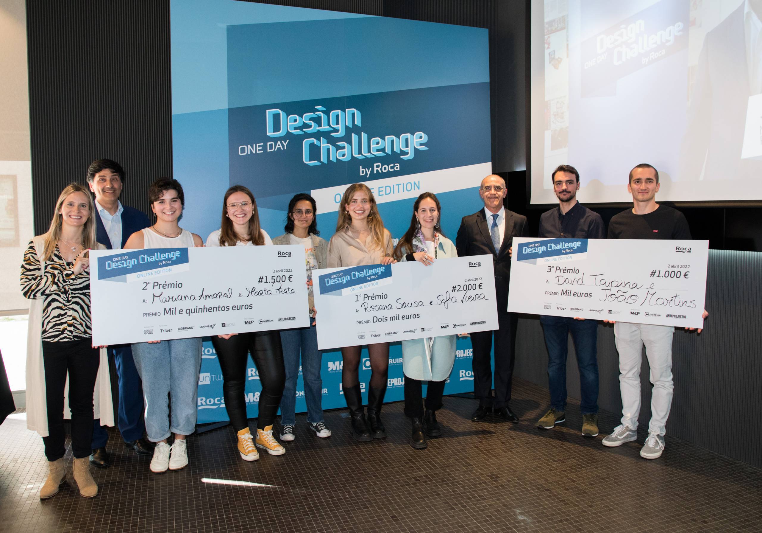 2022 Entrega de prémios aos vencedores do Roca One Day Design Challenge