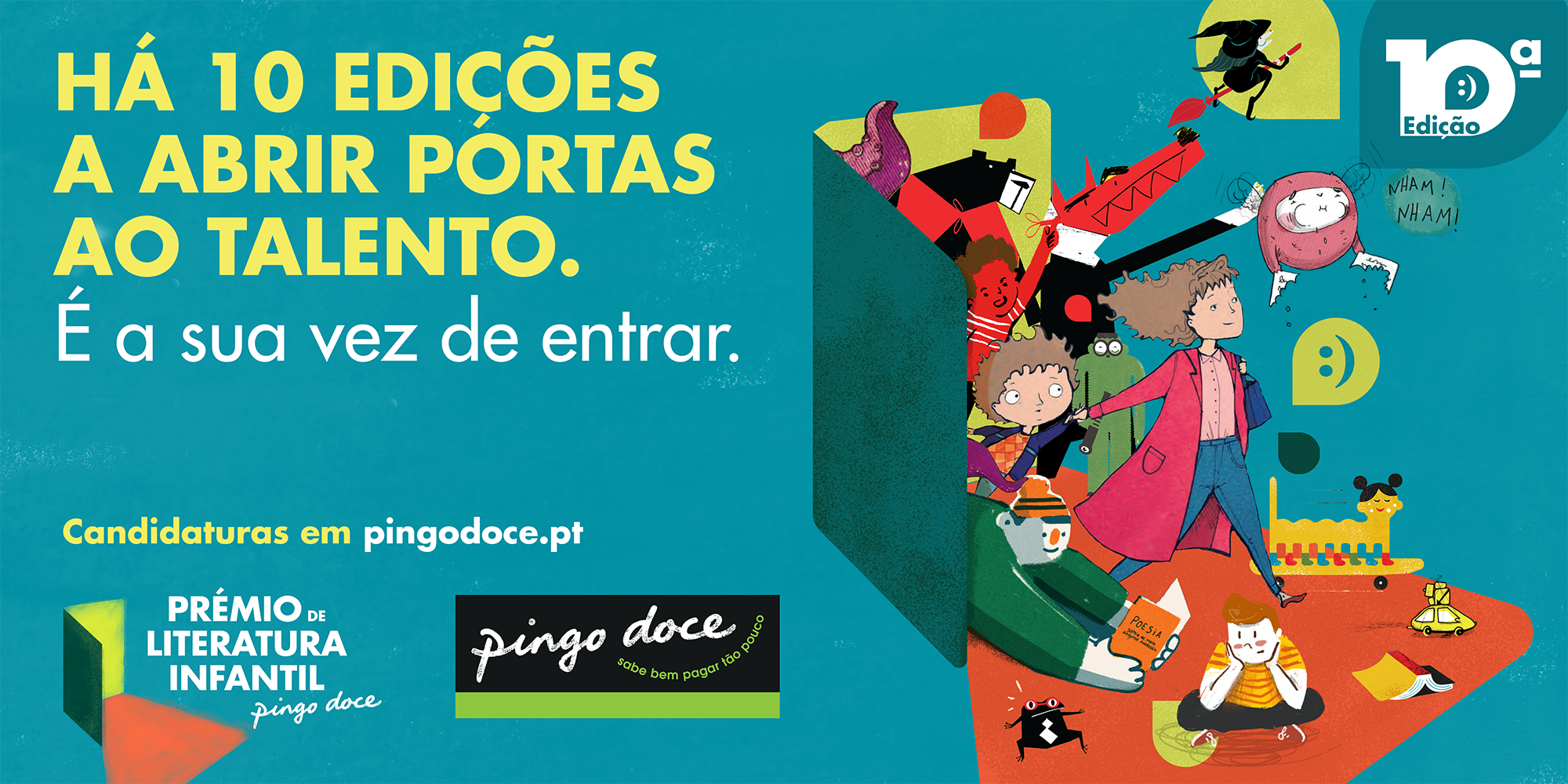 Candidaturas de texto para a 10ª edição do Prémio de Literatura Infantil Pingo Doce