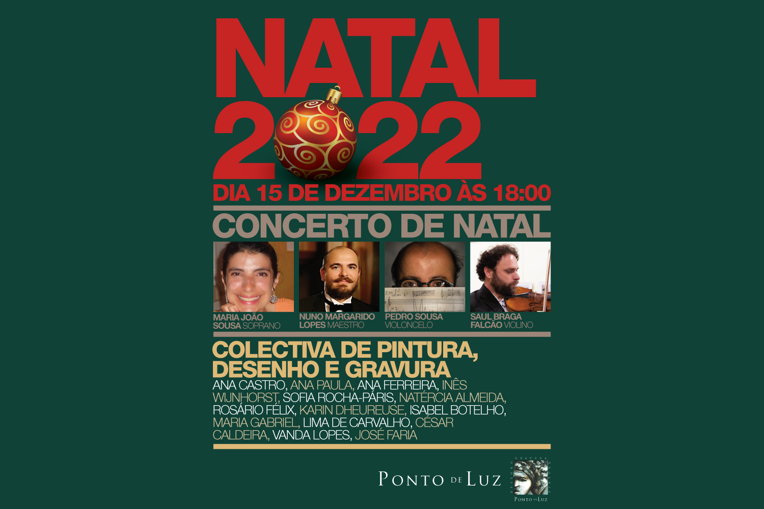 Concerto de Natal no atelier Ponto de Luz