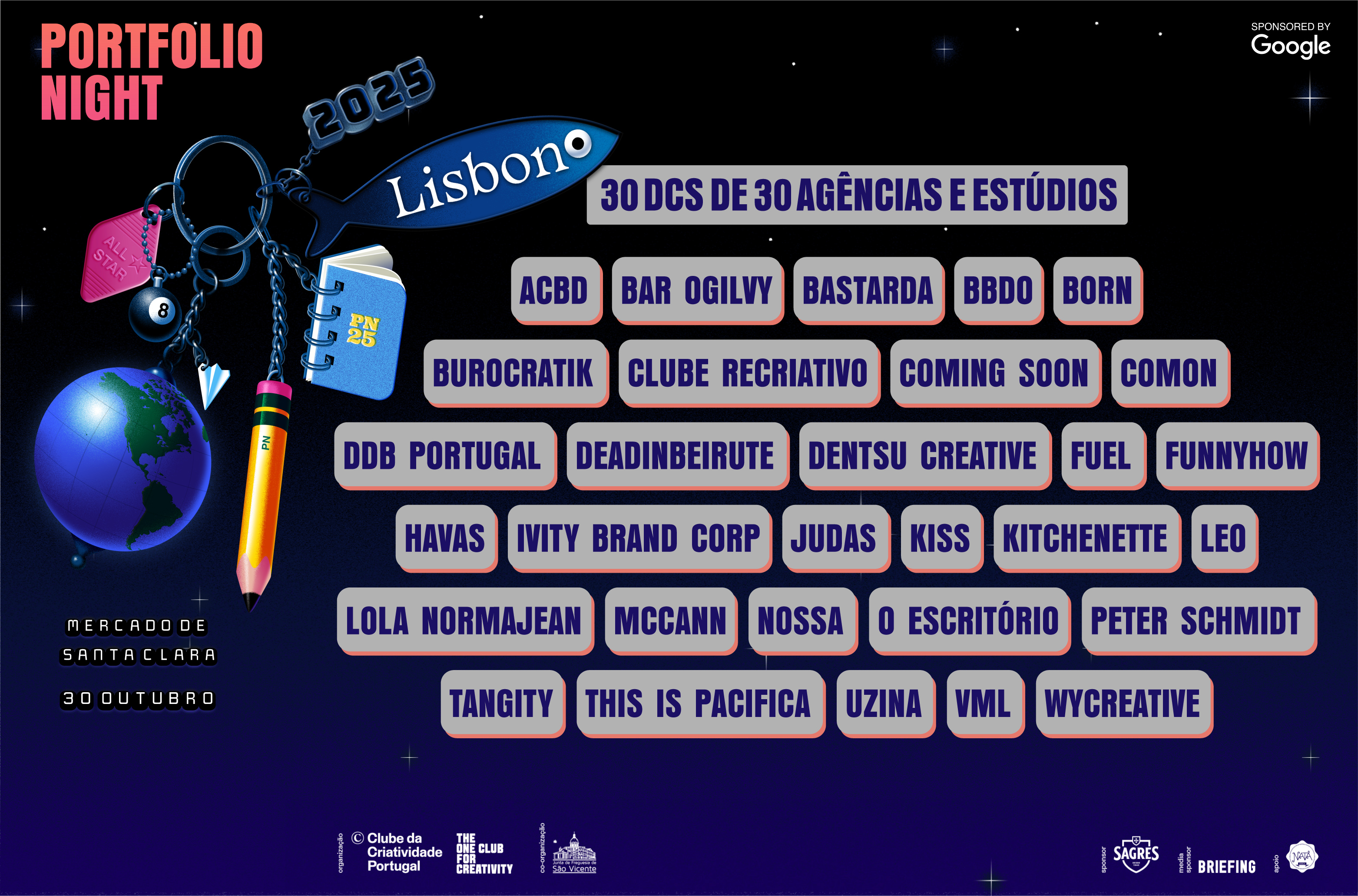 2025 30 diretores criativos de 30 agências e estúdios vão avaliar portfólios na Portfolio Night Lisboa