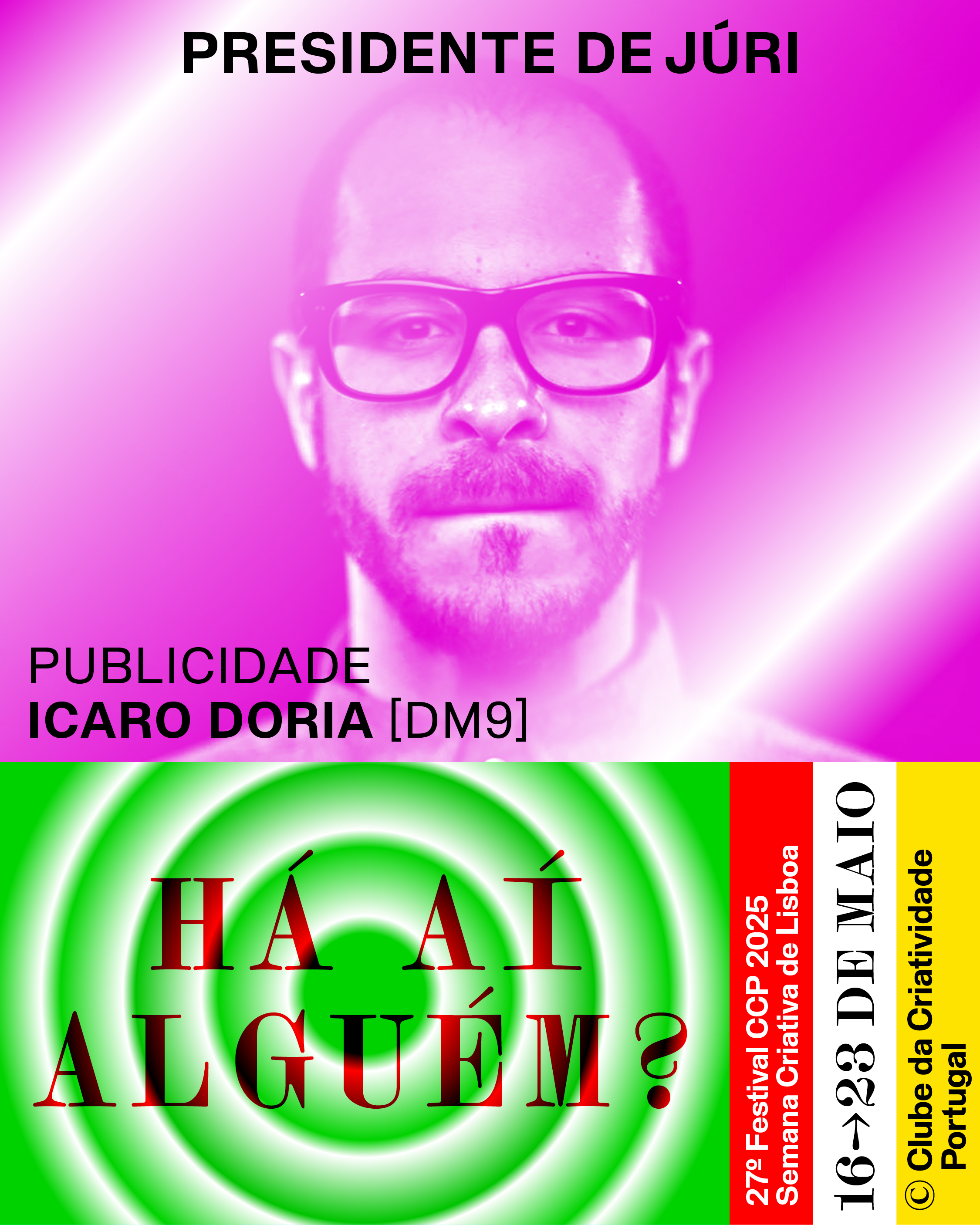 2025 “Há aí alguém?” o Clube lança o tema do 27º Festival CCP e anuncia o primeiro Presidente de Júri