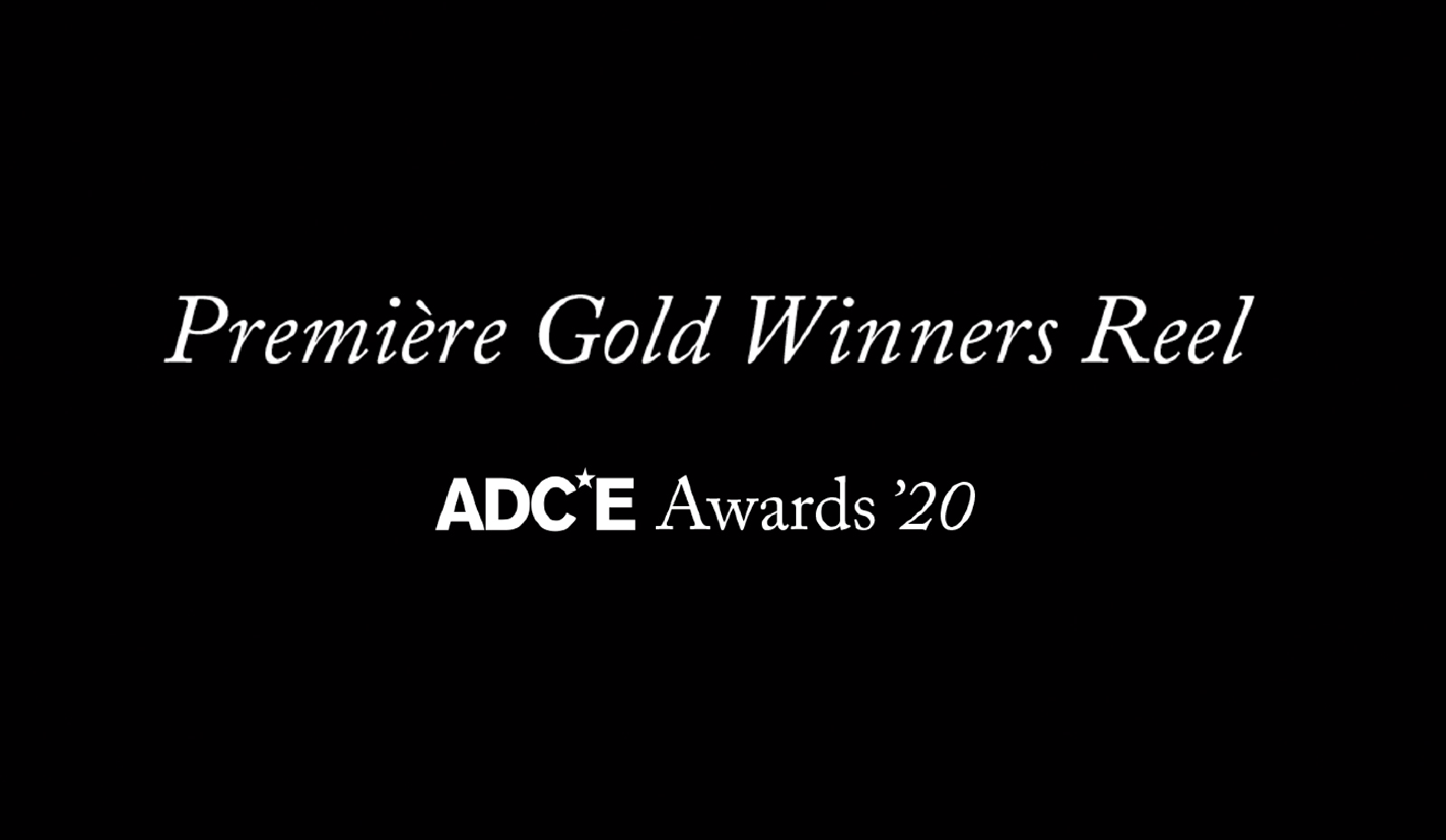 Première Gold Winners Reel