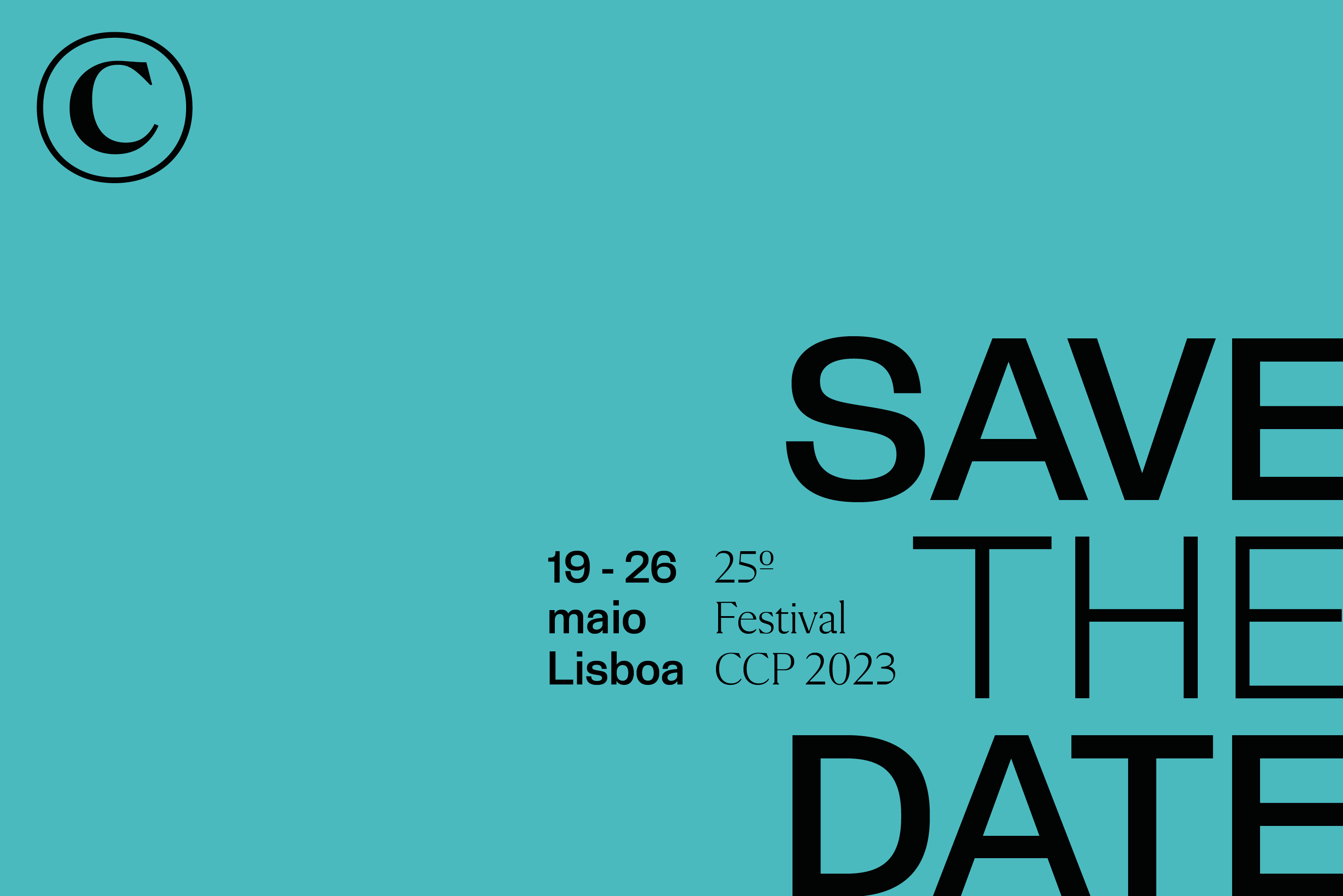 Save the Date - 25º Festival CCP