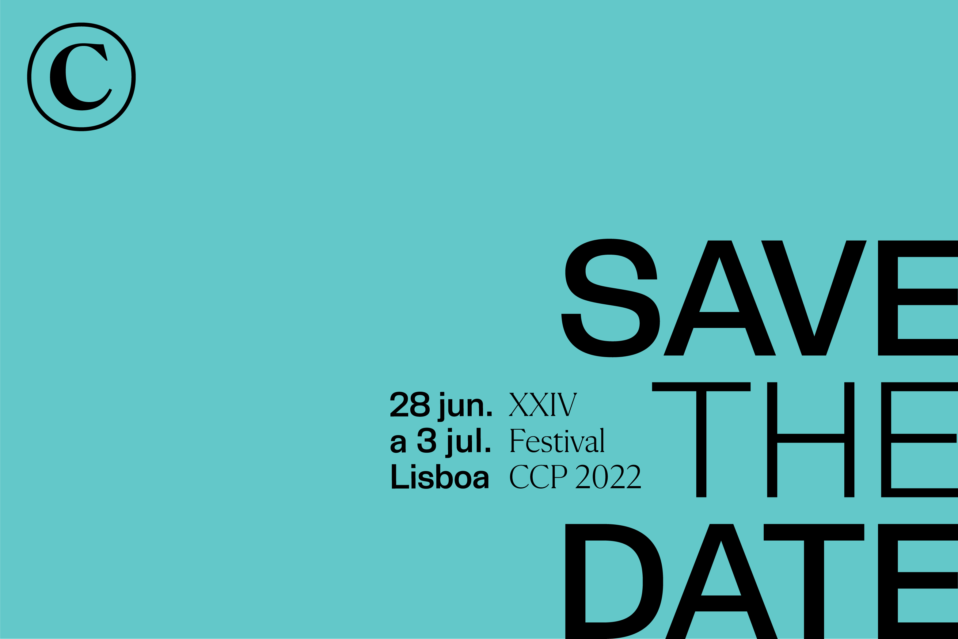 2022 Save the Date - XXIV Festival CCP