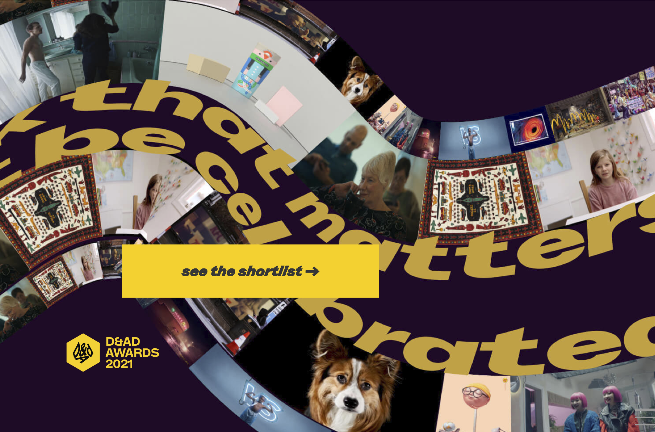 2021 - Conhecida primeira Shortlist D&amp;AD Awards 2021