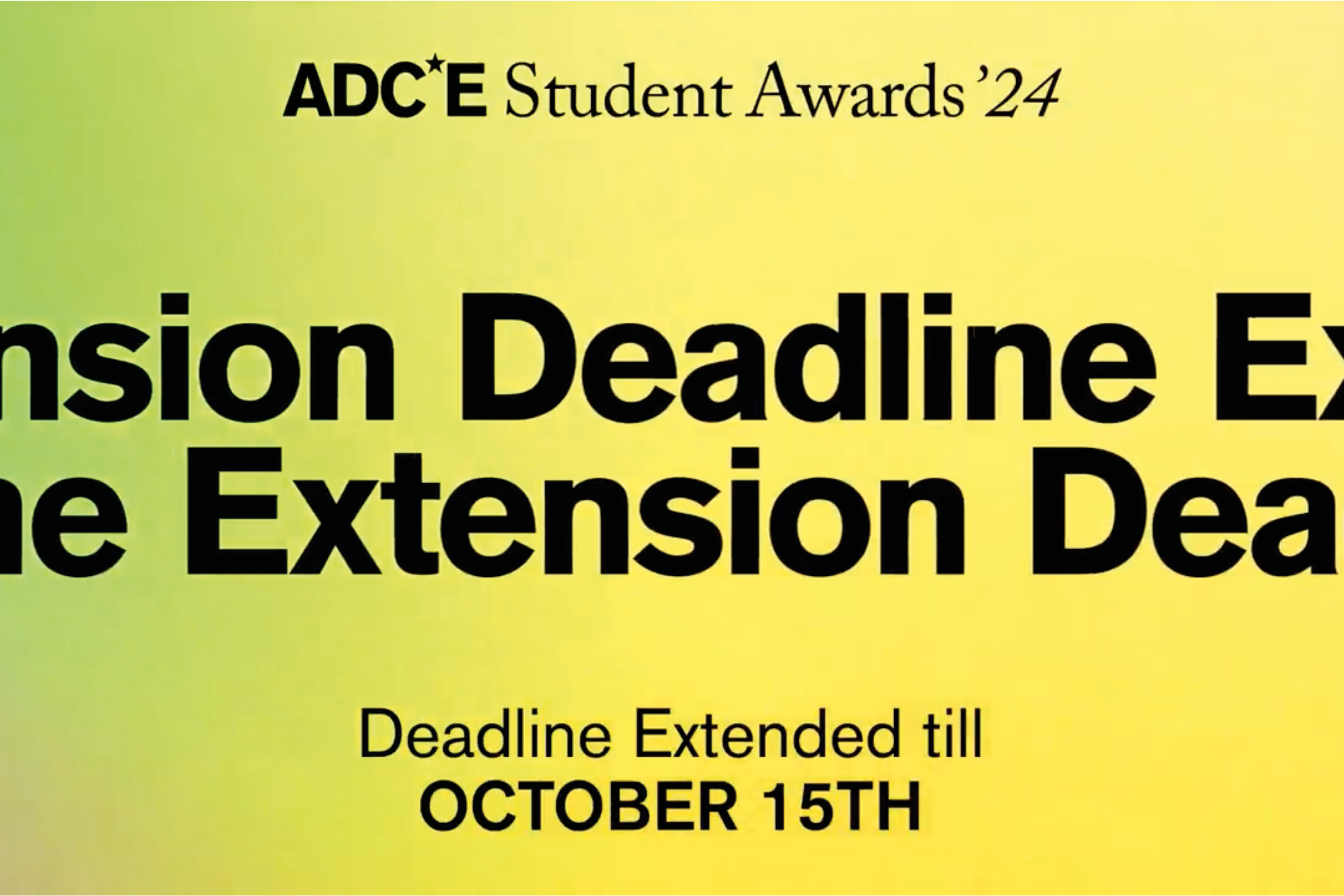 Inscrições ADCE Student Awards