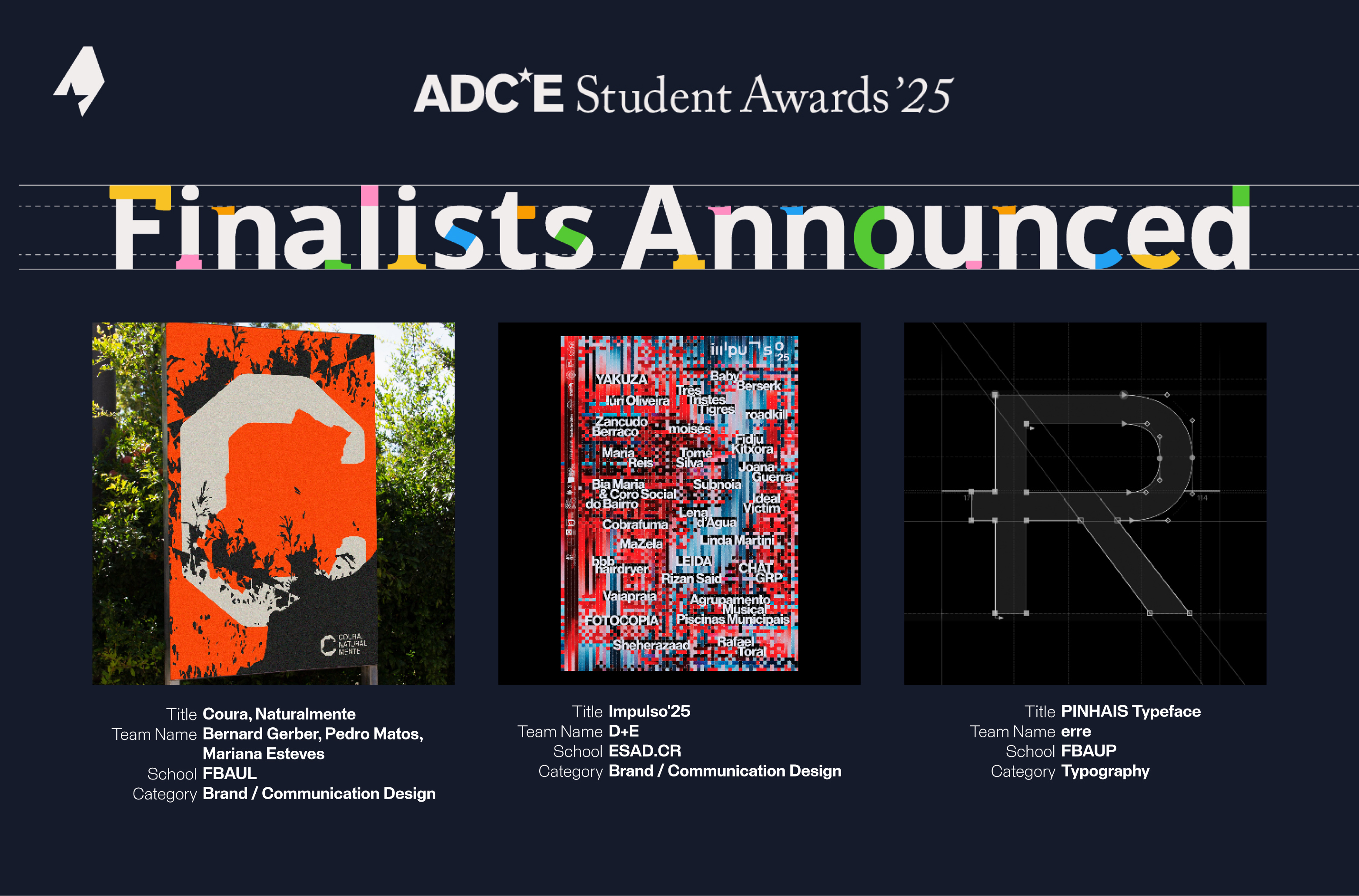 2025 Há três trabalhos portugueses na shortlist dos ADCE Student Awards