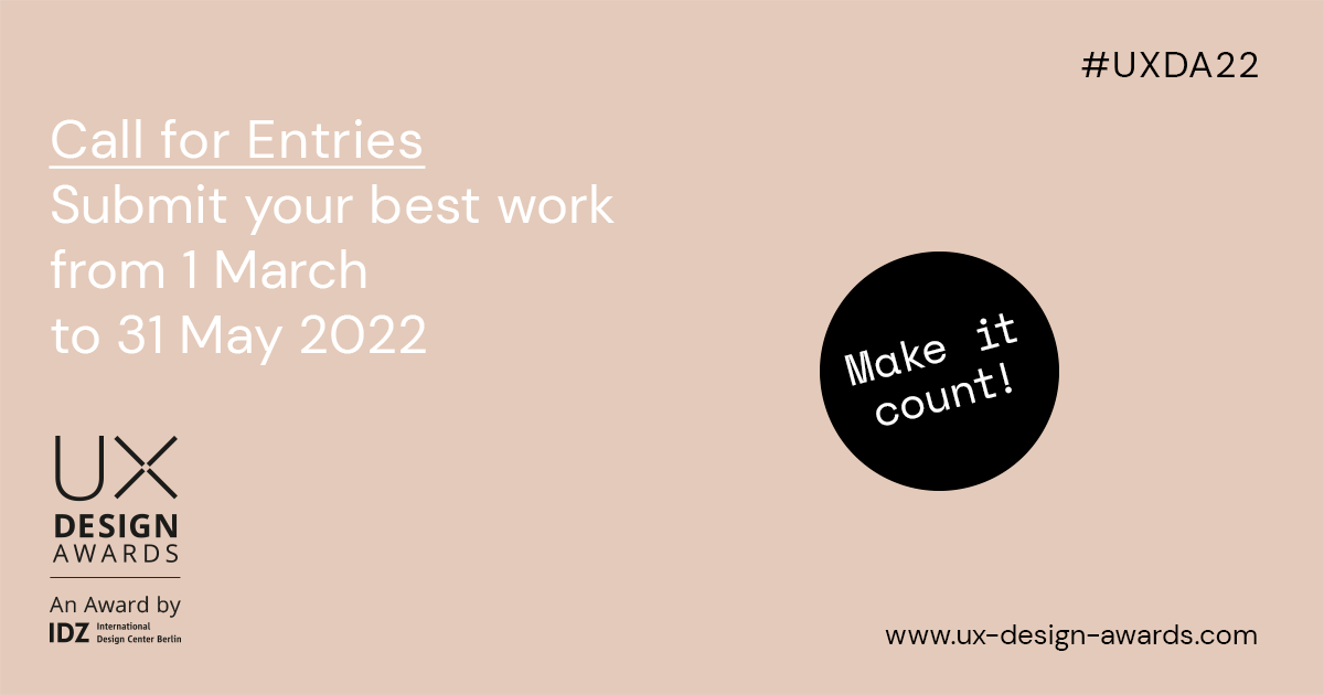 2022  Anunciados os vencedores da primeira ronda do UX Design Awards 2022