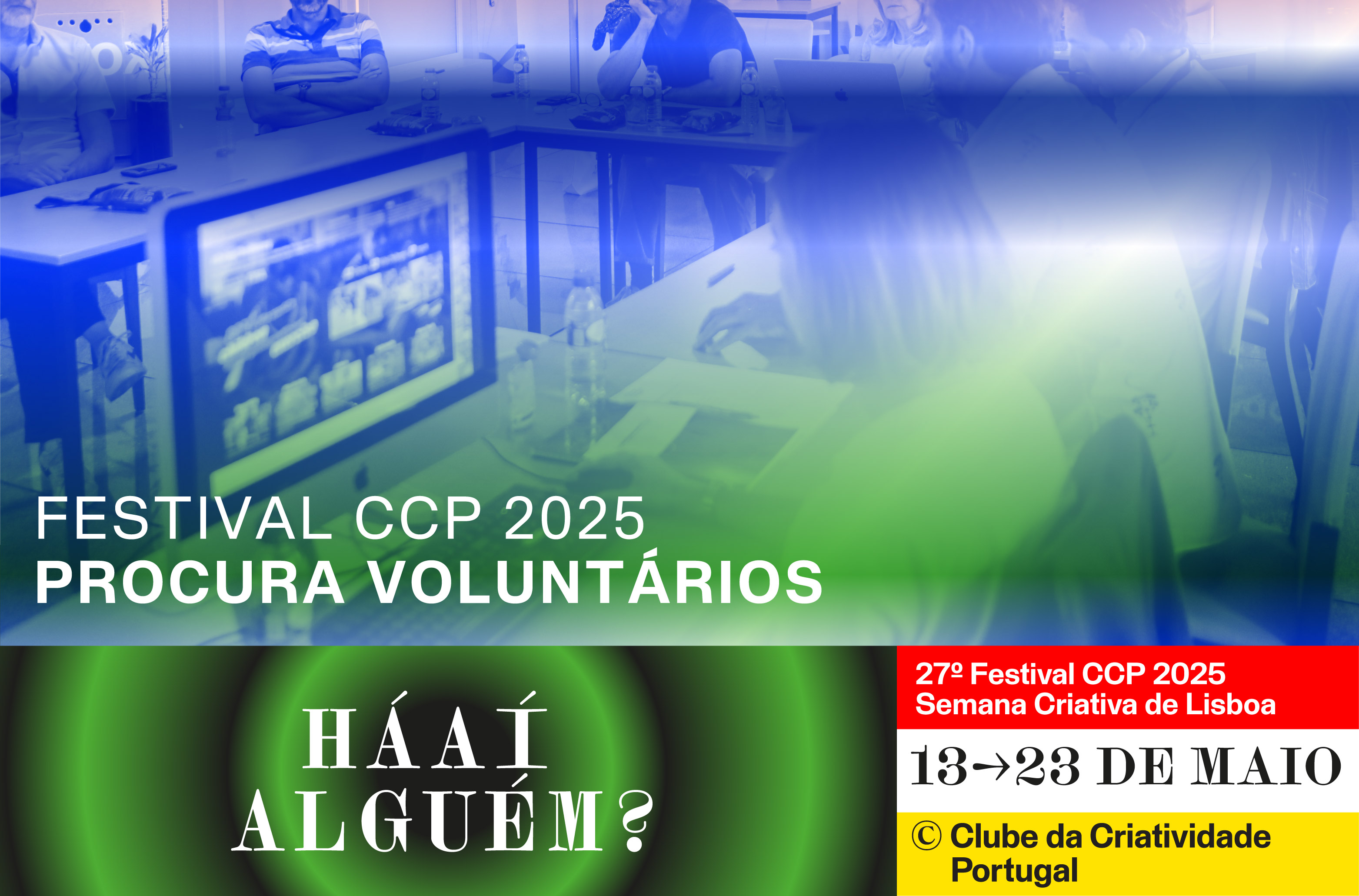 2025 Voluntariado 27º Festival CCP 2025: Inscrições abertas