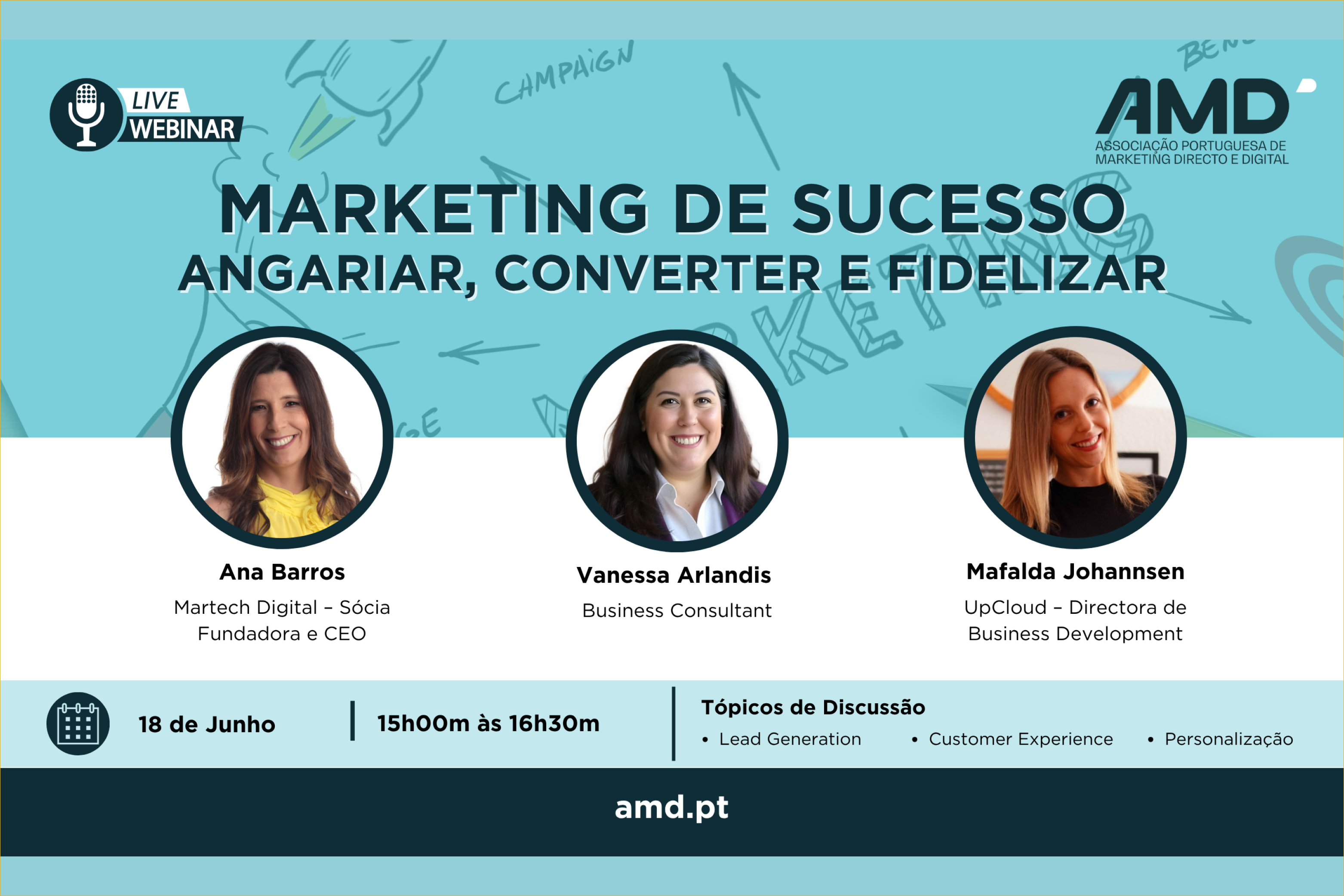 Webinar Marketing de Sucesso: Angariar, Converter e Fidelizar