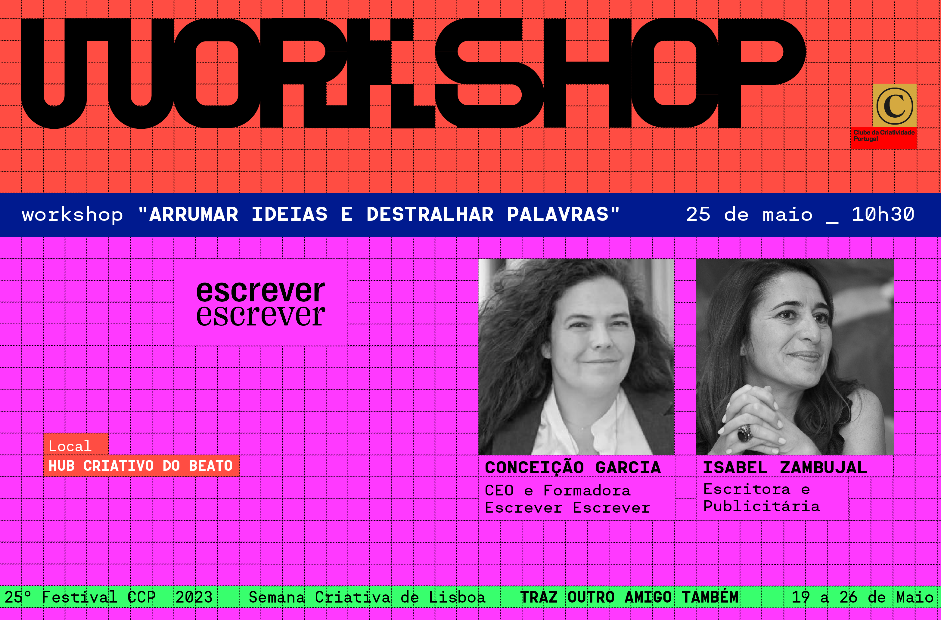 Workshop &quot;Arrumar ideias e destralhar palavras&quot;