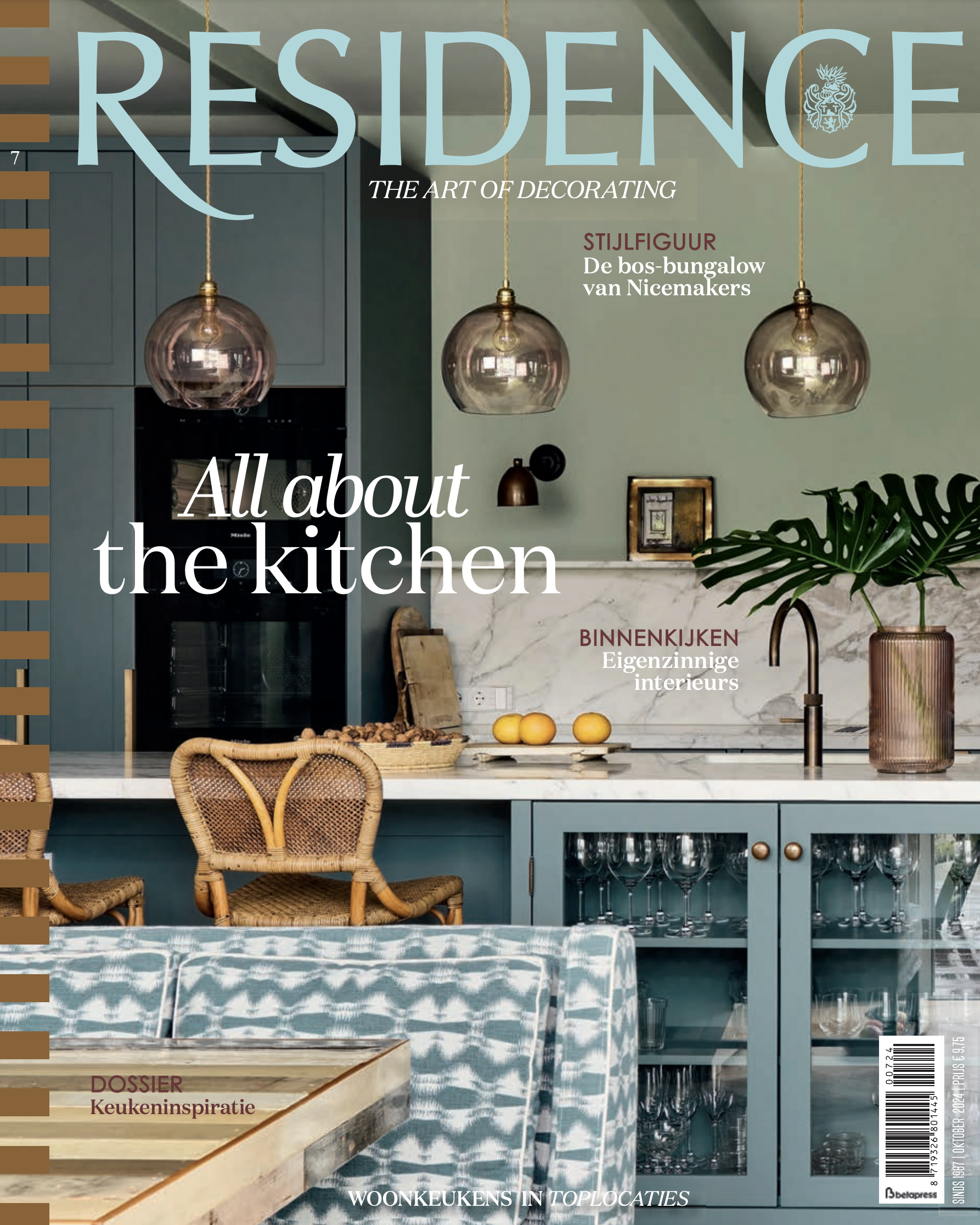 Oscar armchair featured in Residence magazine