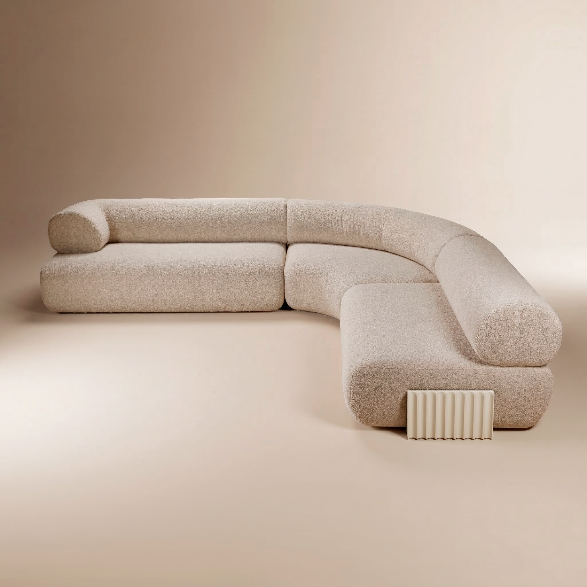 carmel lacquer modular couch