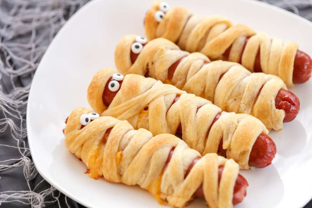mumias de salsicha vegan
