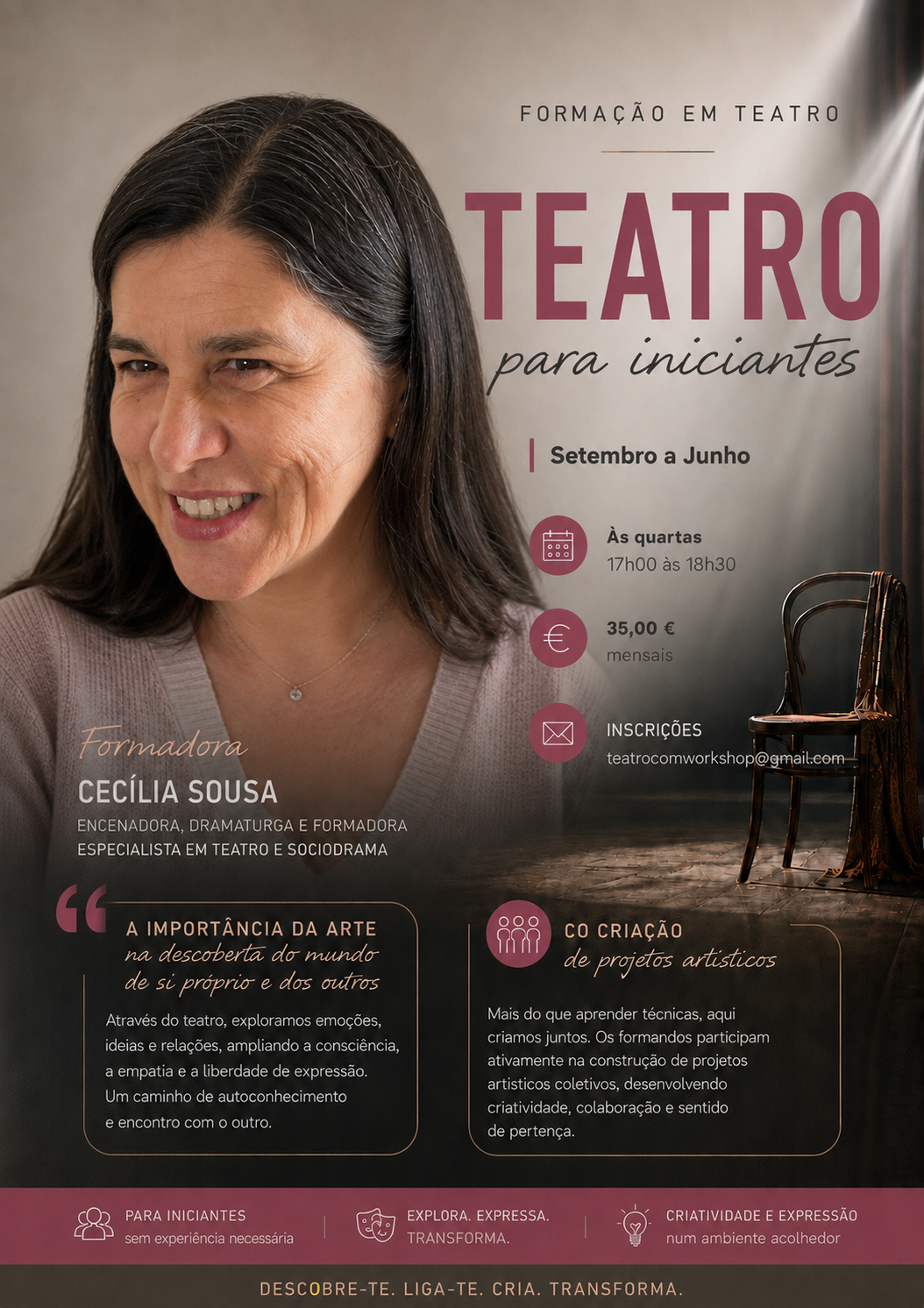 Imagem de workshop de Teatro para Iniciantes