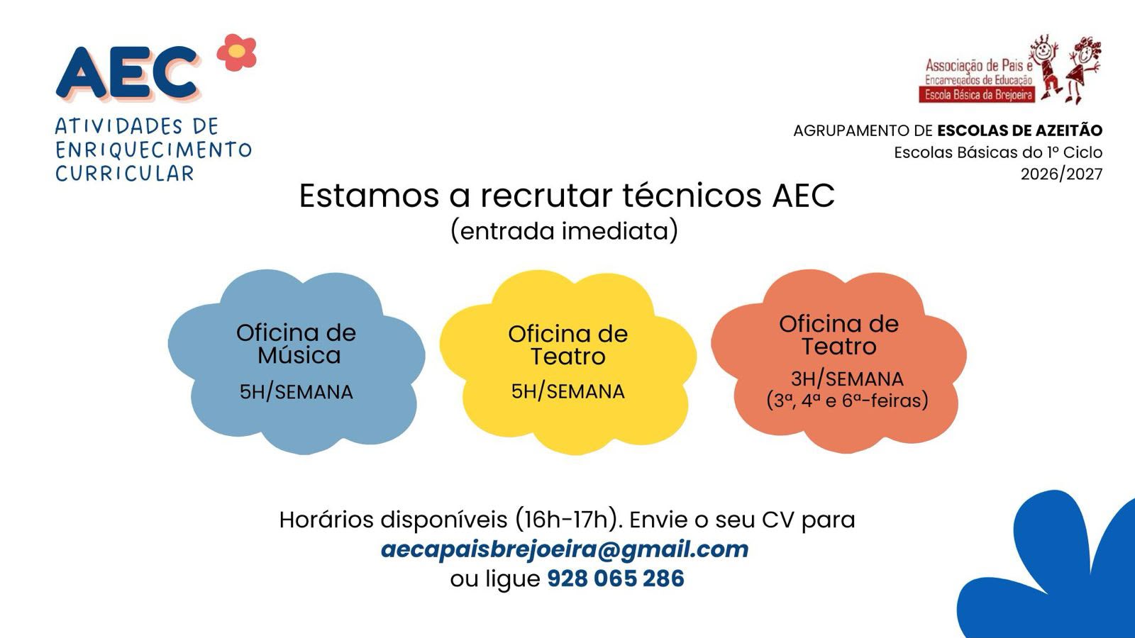 Imagem de Técnicos AEC : Oficina de Teatro & Oficina de Música