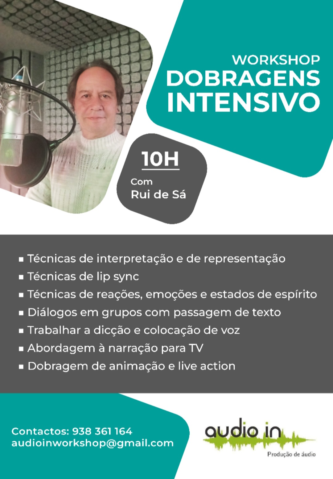 Imagem de Workshop intensivo de dobragens nível 1 - Novas datas!!