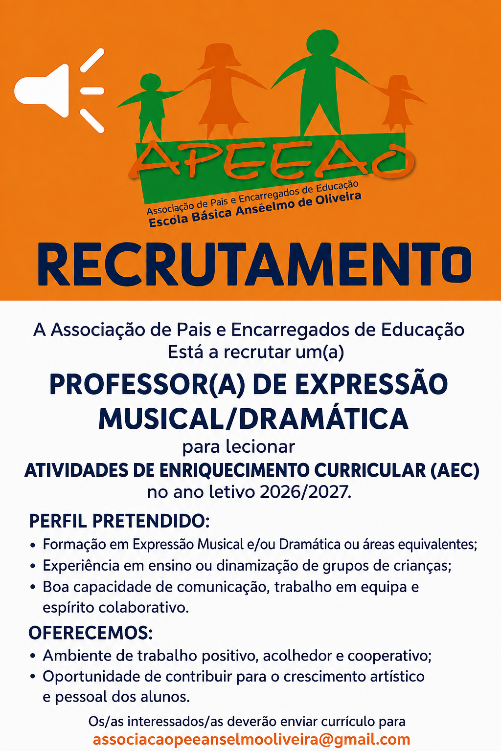 Imagem de Professor de Expressão Musical/ dramatica