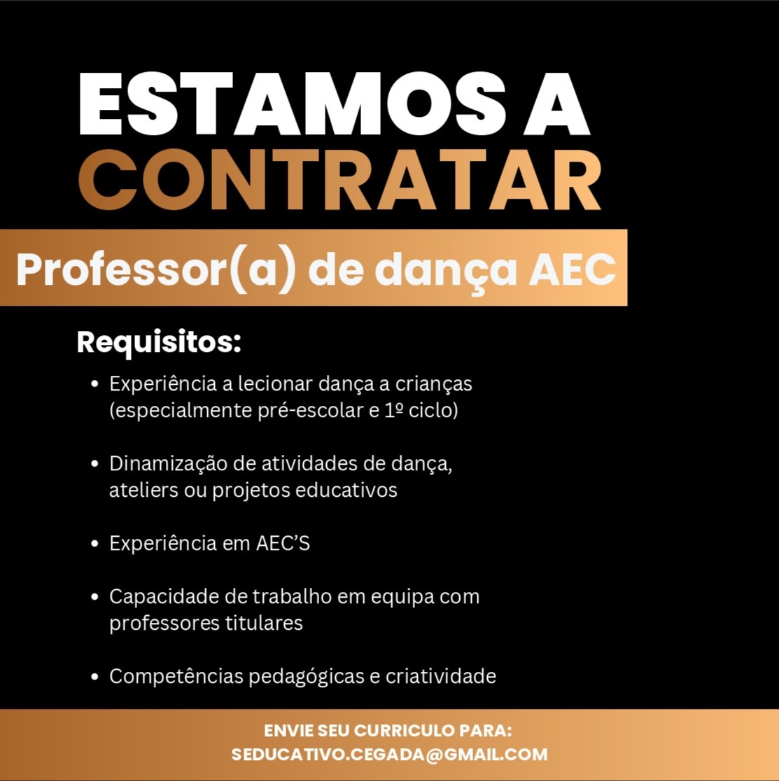 Professor(a) de Dança para lecionar Atividades de Enriquecimento Curricular (AEC's)