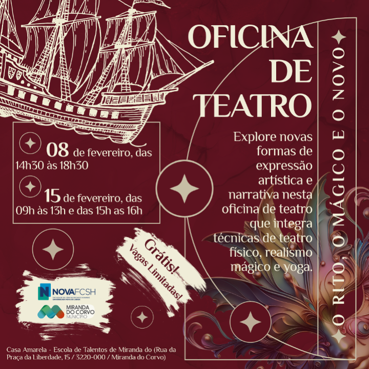 Classificado - Oficina de teatro - O mágico, o rito e o novo