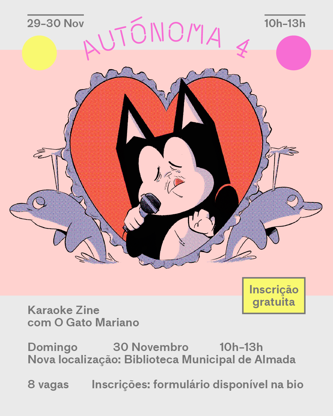 Workshop Gratuito na Feira Autónoma | Karaoke Zine 