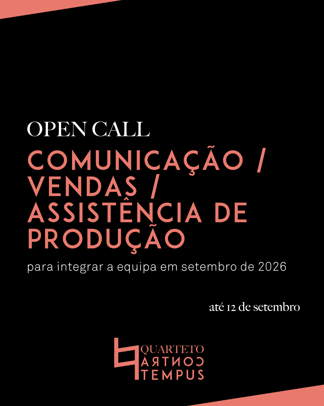Imagem de Open Call - Comunicação / Vendas / Assistência de Produção