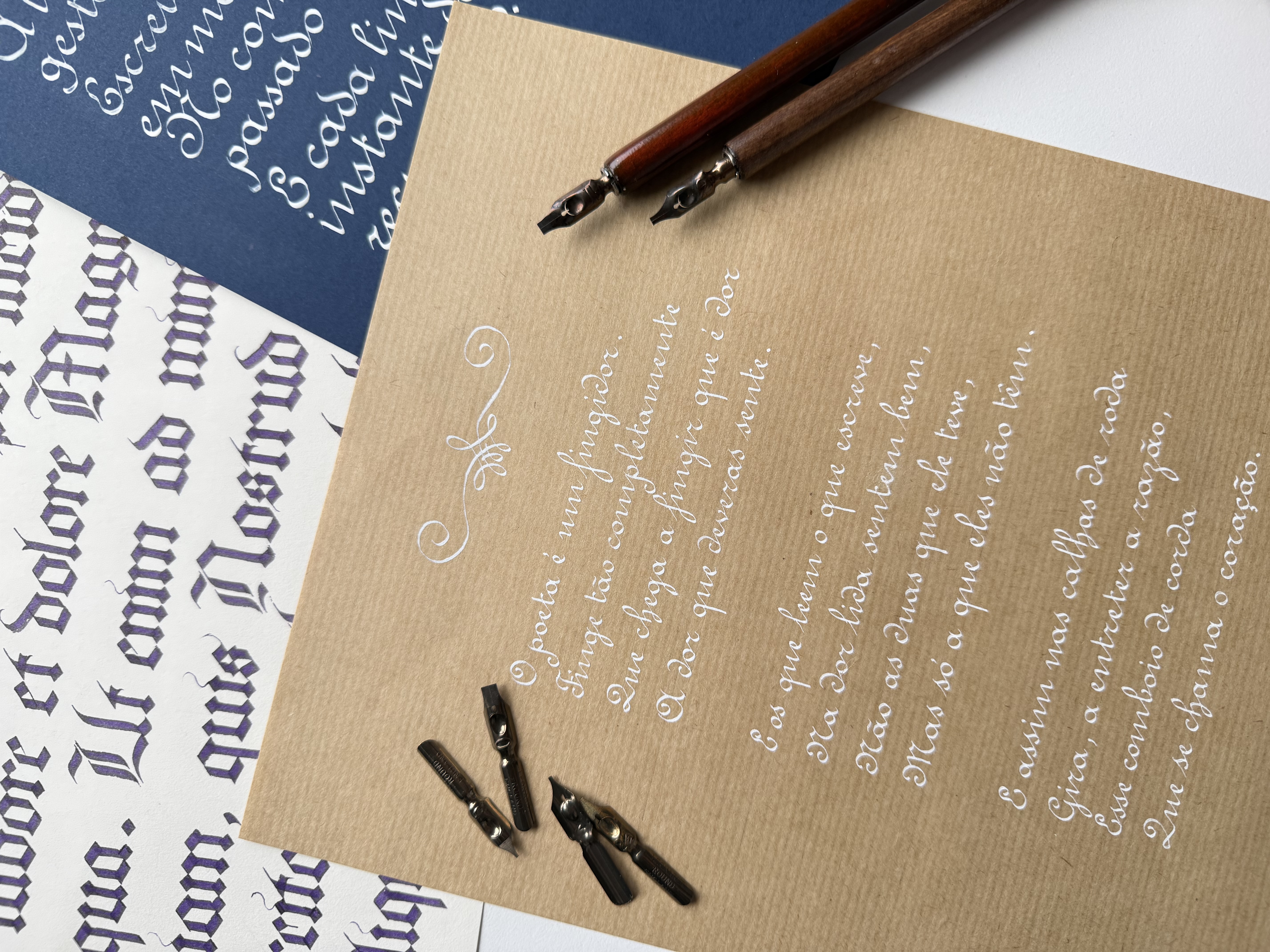 OFICINAS DE CALIGRAFIA — CALIGRAFIA EM LETRA REDONDA (OU LETRA FRANCESA) #5