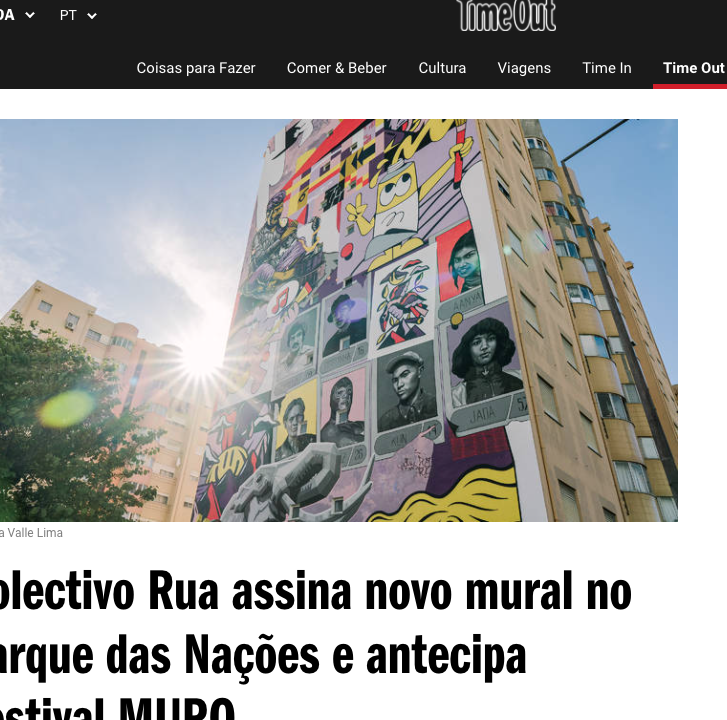 Colectivo Rua assina novo mural no Parque das Nações e antecipa Festival MURO