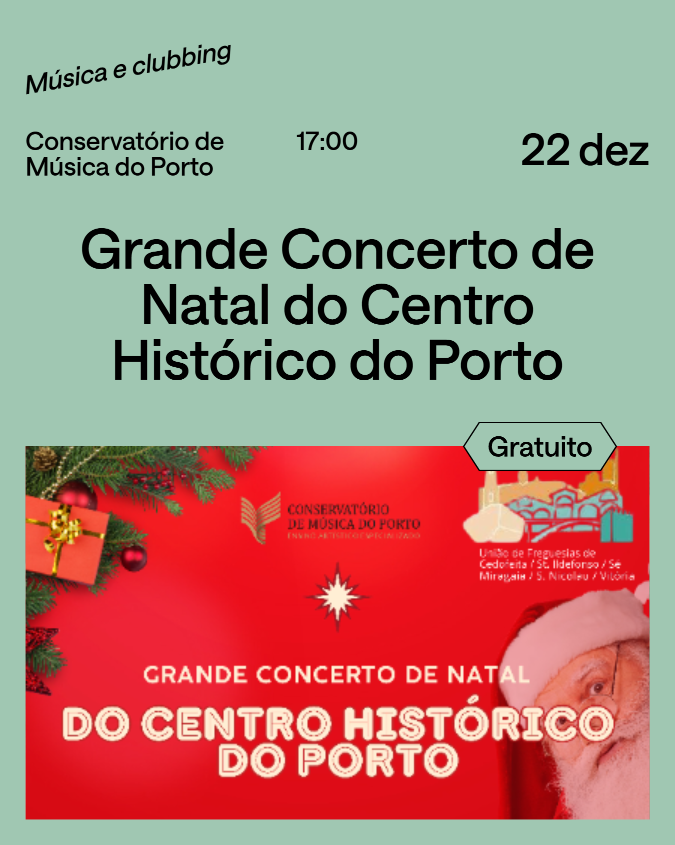 Concertos de Natal no Porto