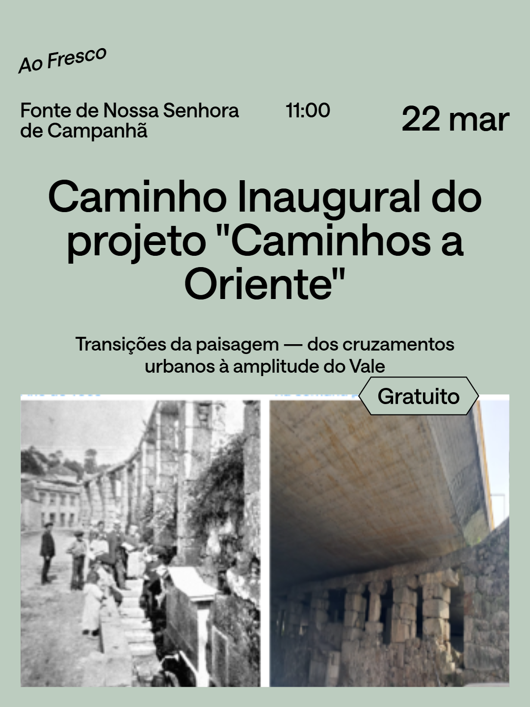 Caminhos a Oriente: Um mapa desenhado com passos