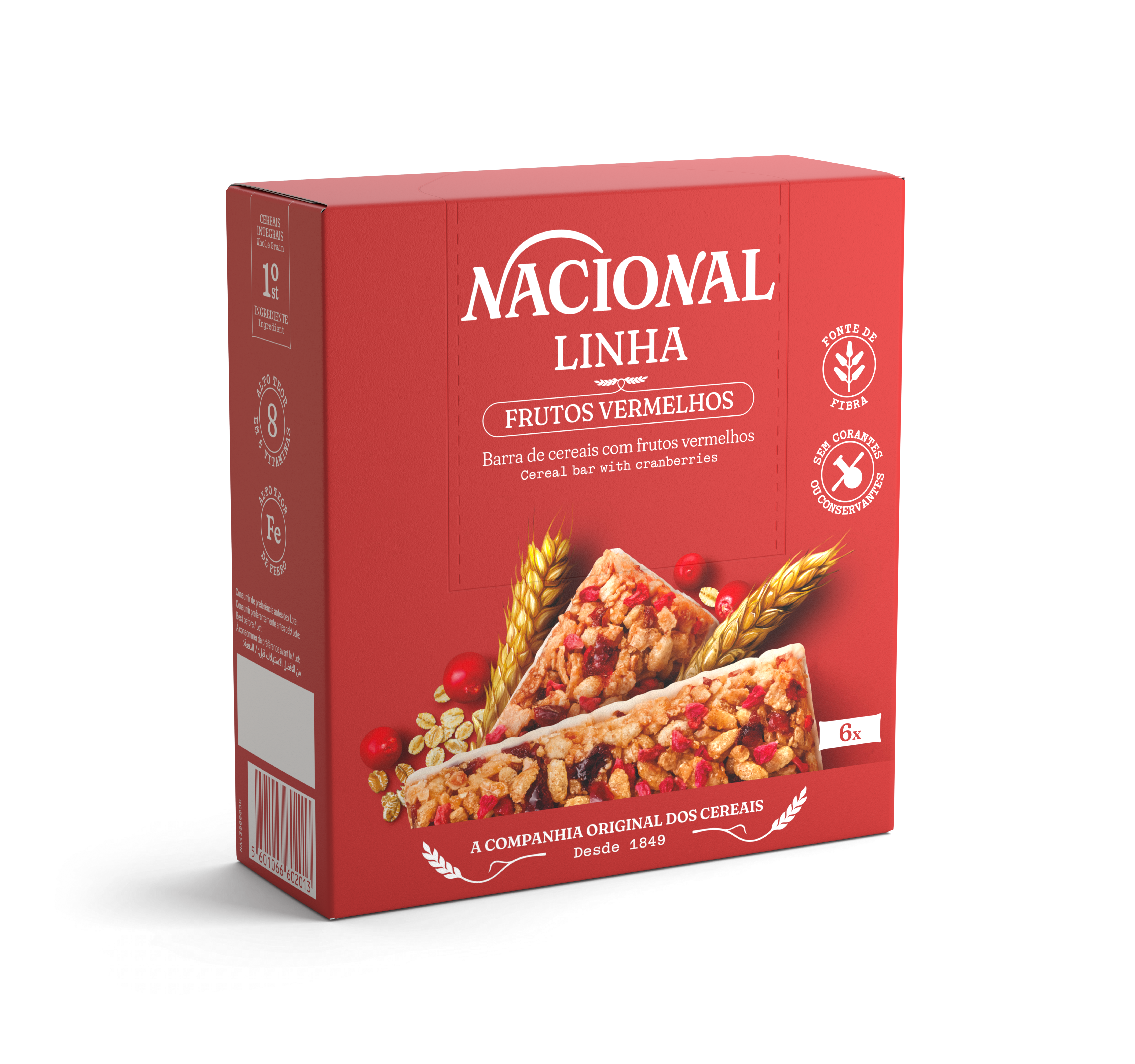 Barras de cereais + Linha Frutos Vermelhos 