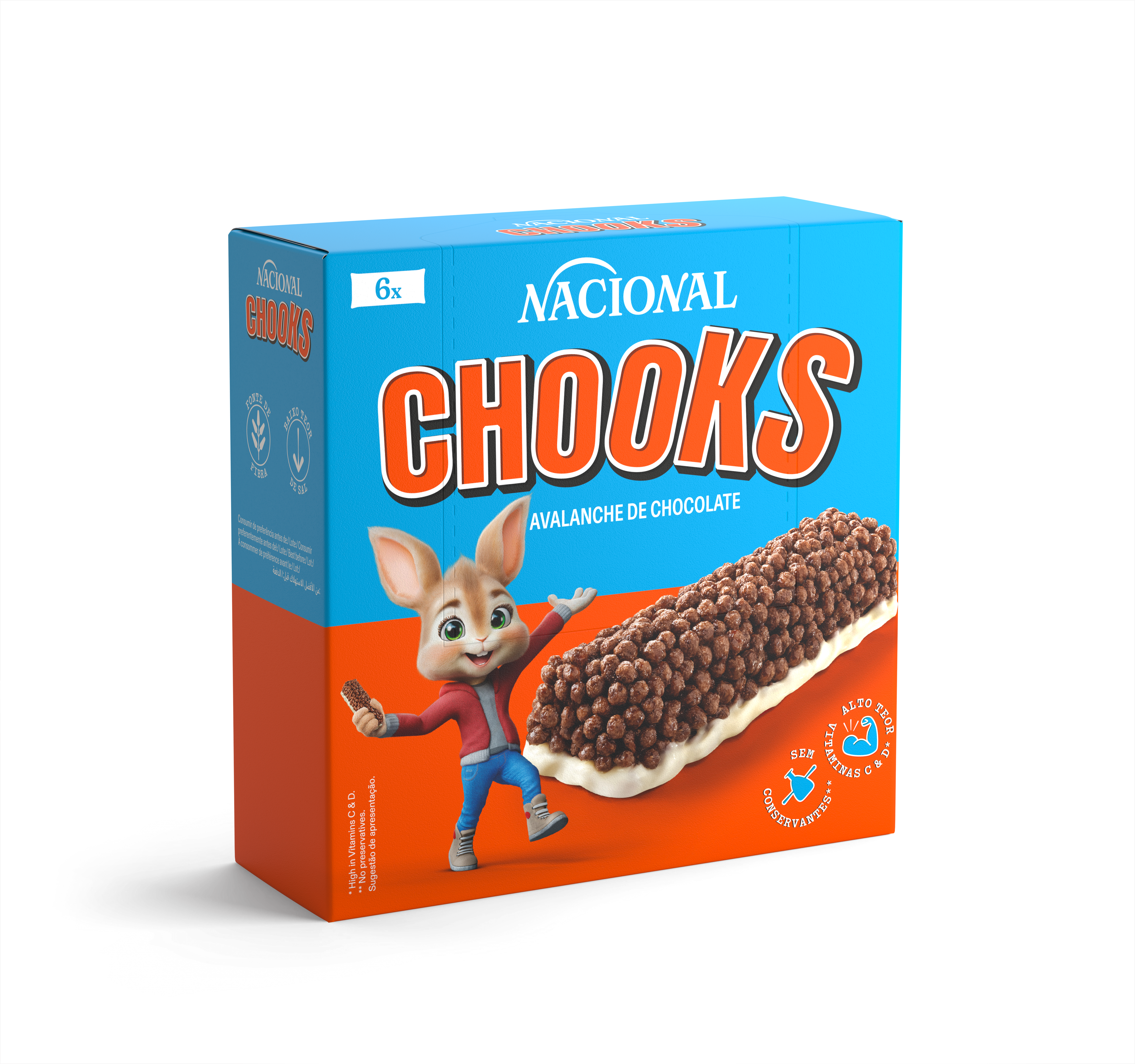 Barras de cereais Chooks 