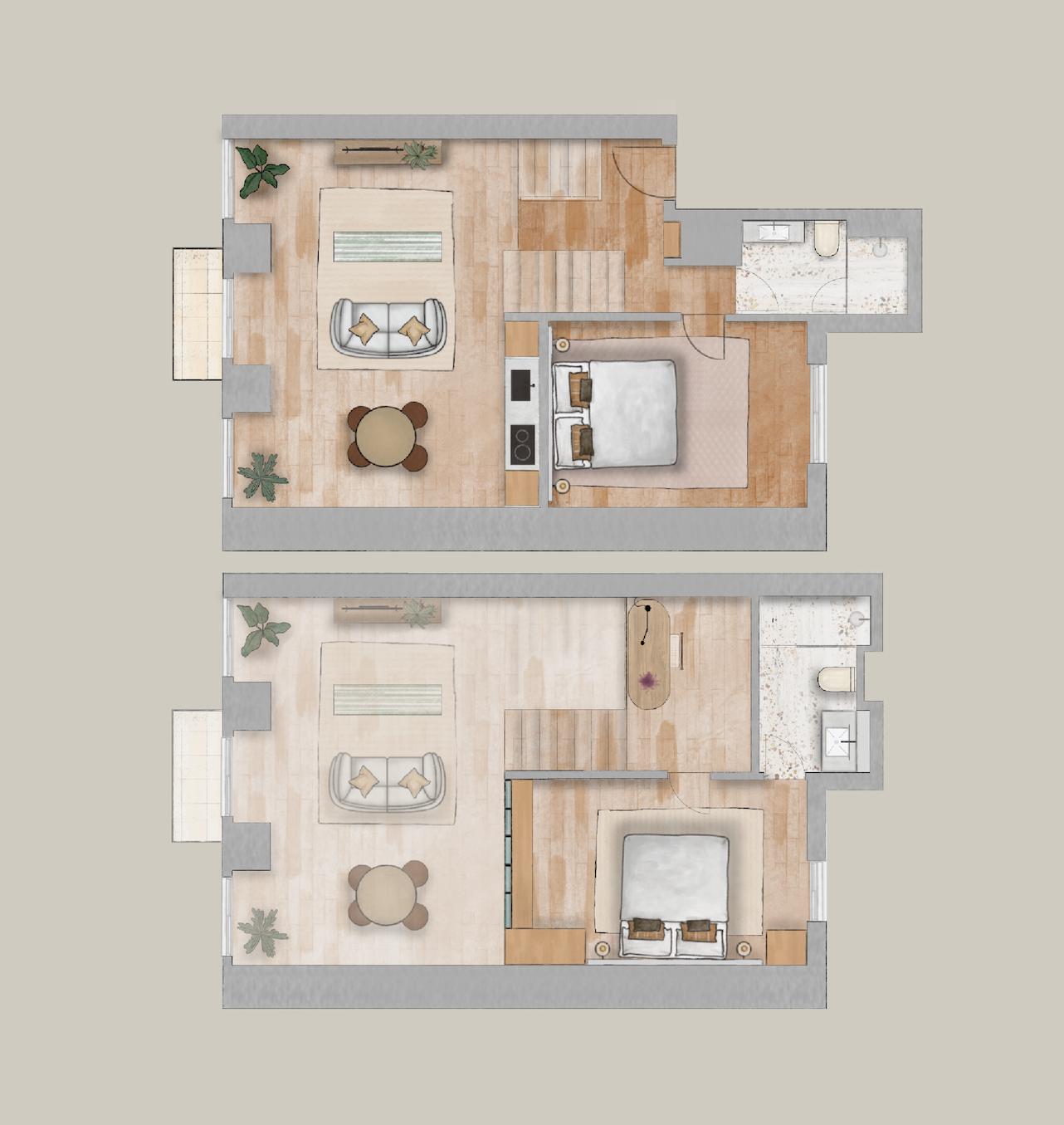 Two Bedroom Duplex Apartment With City View (7/11)