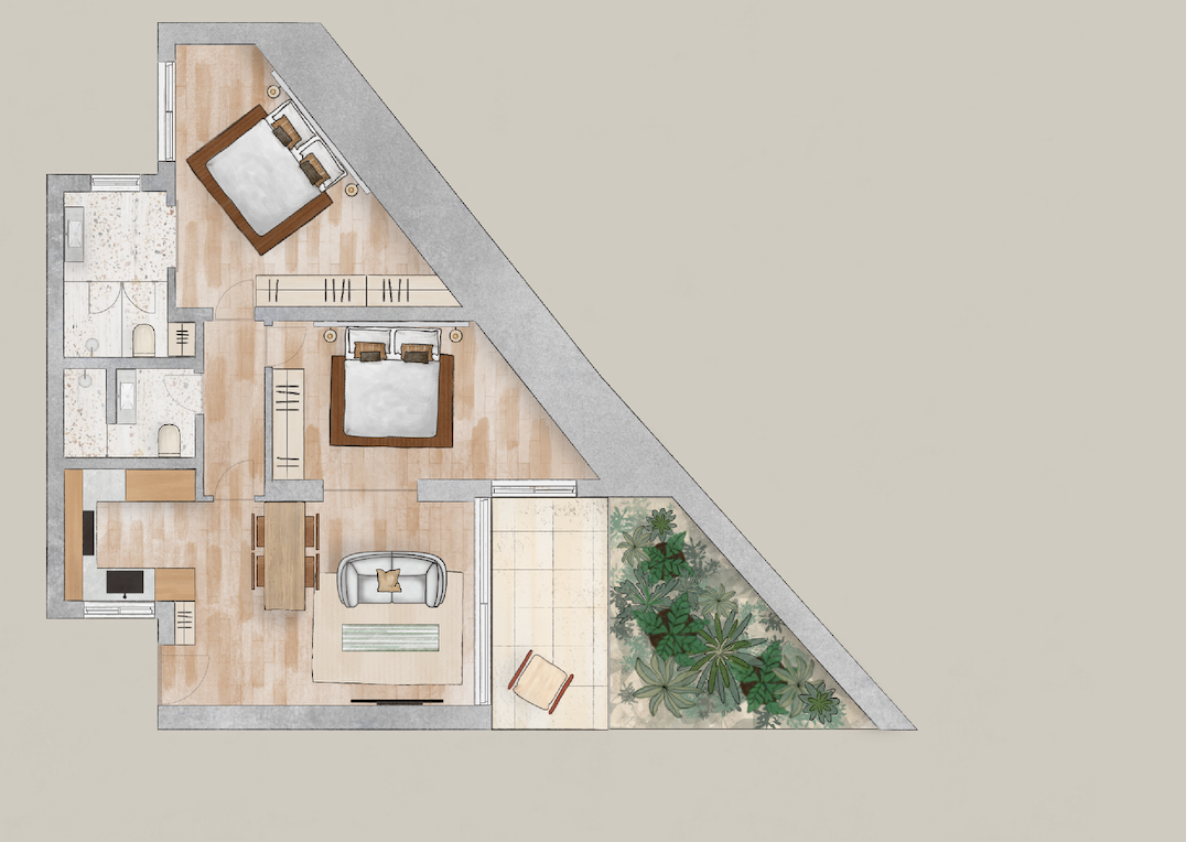 Two Bedroom Villa with Private Garden (Villa)