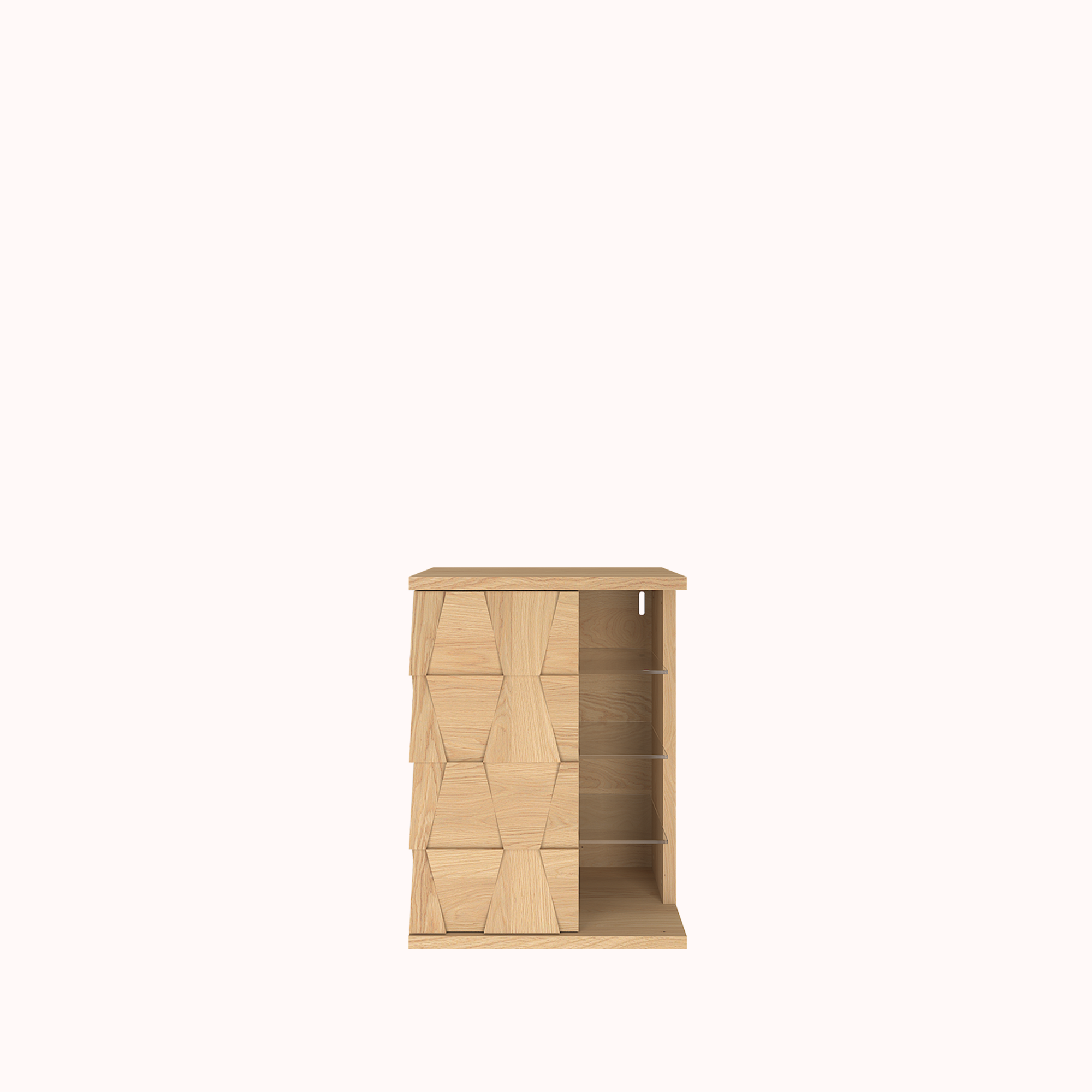 078 - trapeze wall mounted cabinet