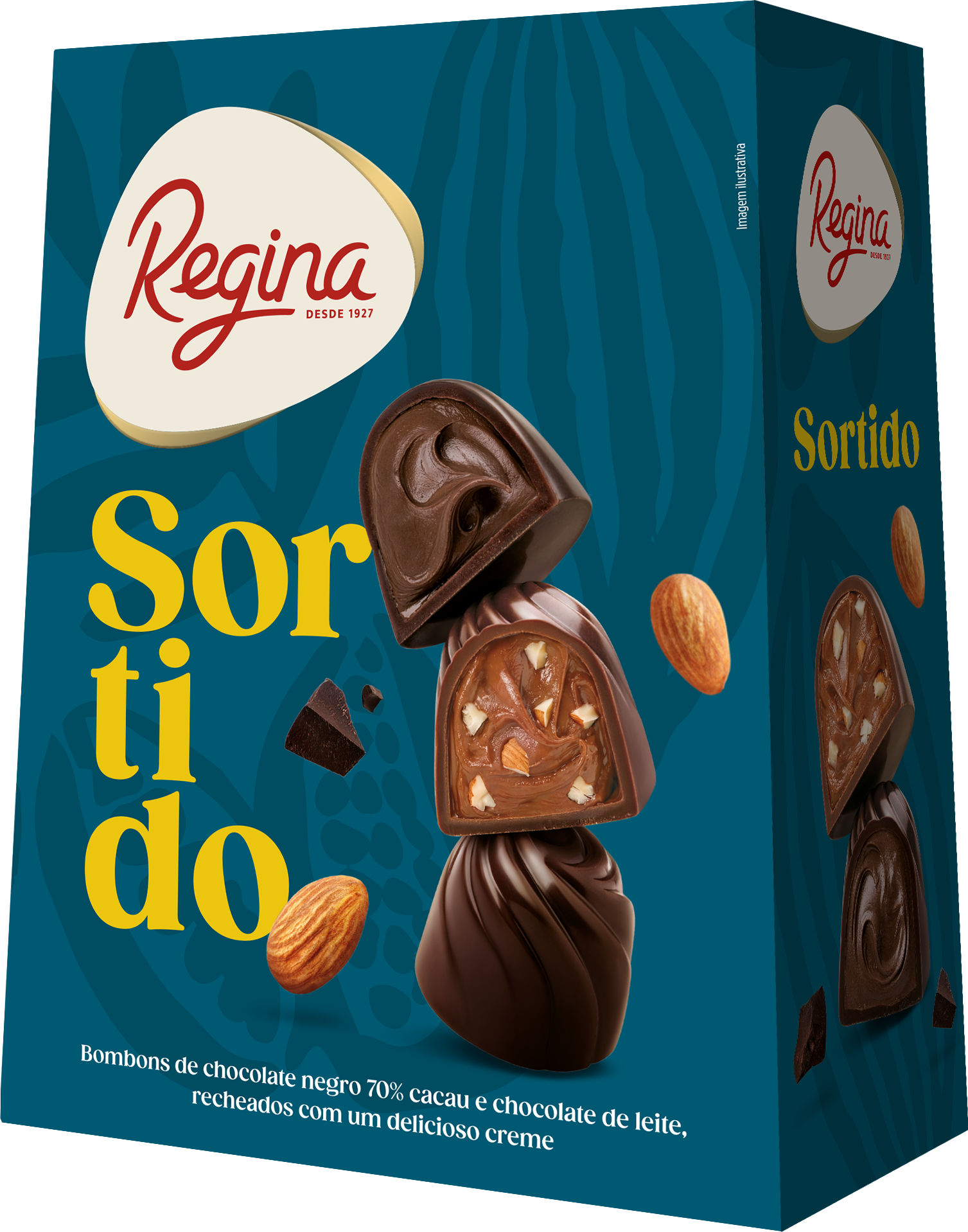 BB - 02 - Bombons recheados com Chocolate de Leite e Negro 70%